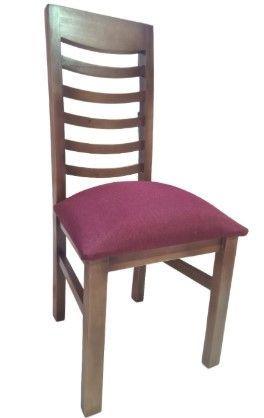 Pack 4 sillas Némesis Koliat nogal tapiz burdeo-2