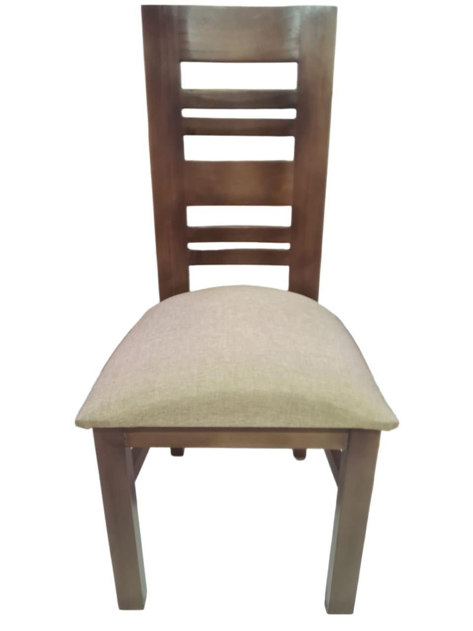 Pack 4 sillas Florencia Koliat nogal tapiz beige-2