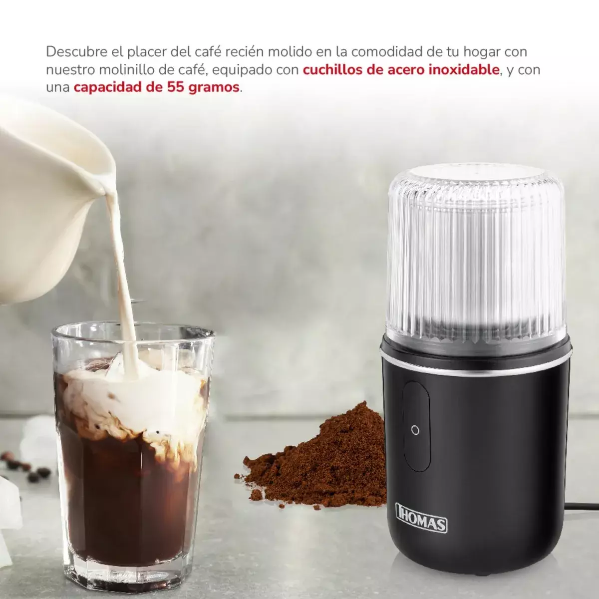 Molinillo Eléctrico de Cafe Thomas TH-32-3