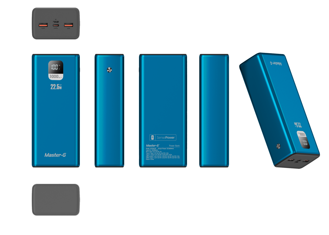 Batería Externa Power Bank 30000Mah 22.5W UCP30LPD-3