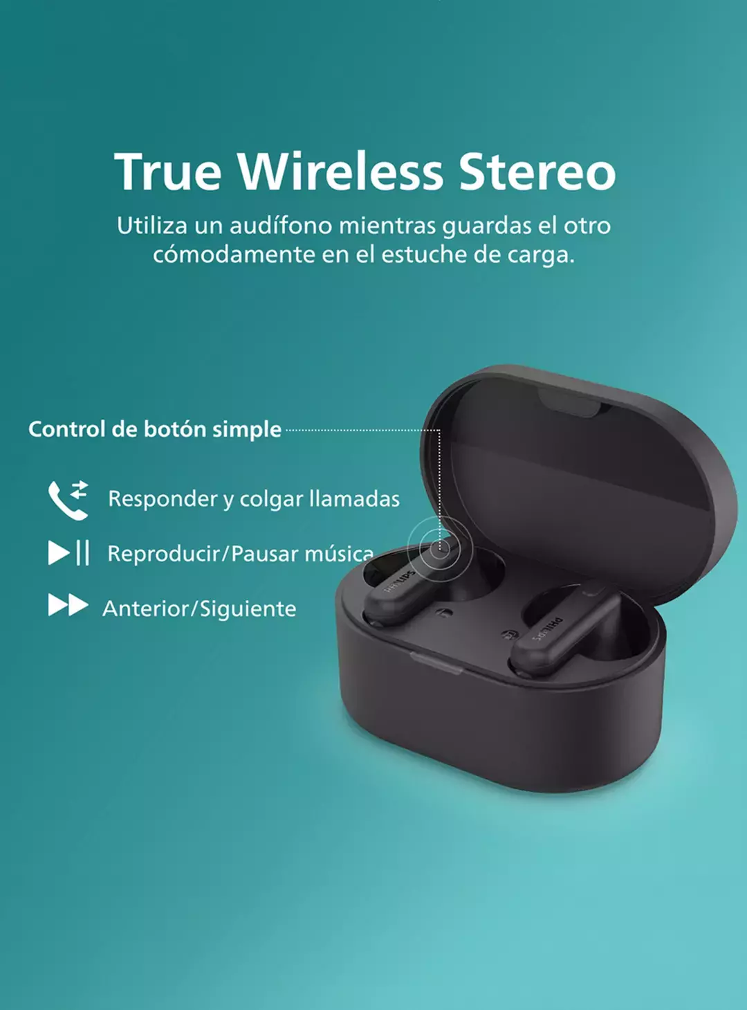 Audifonos Bluetooth True Wireless TAT1138 Negro-4
