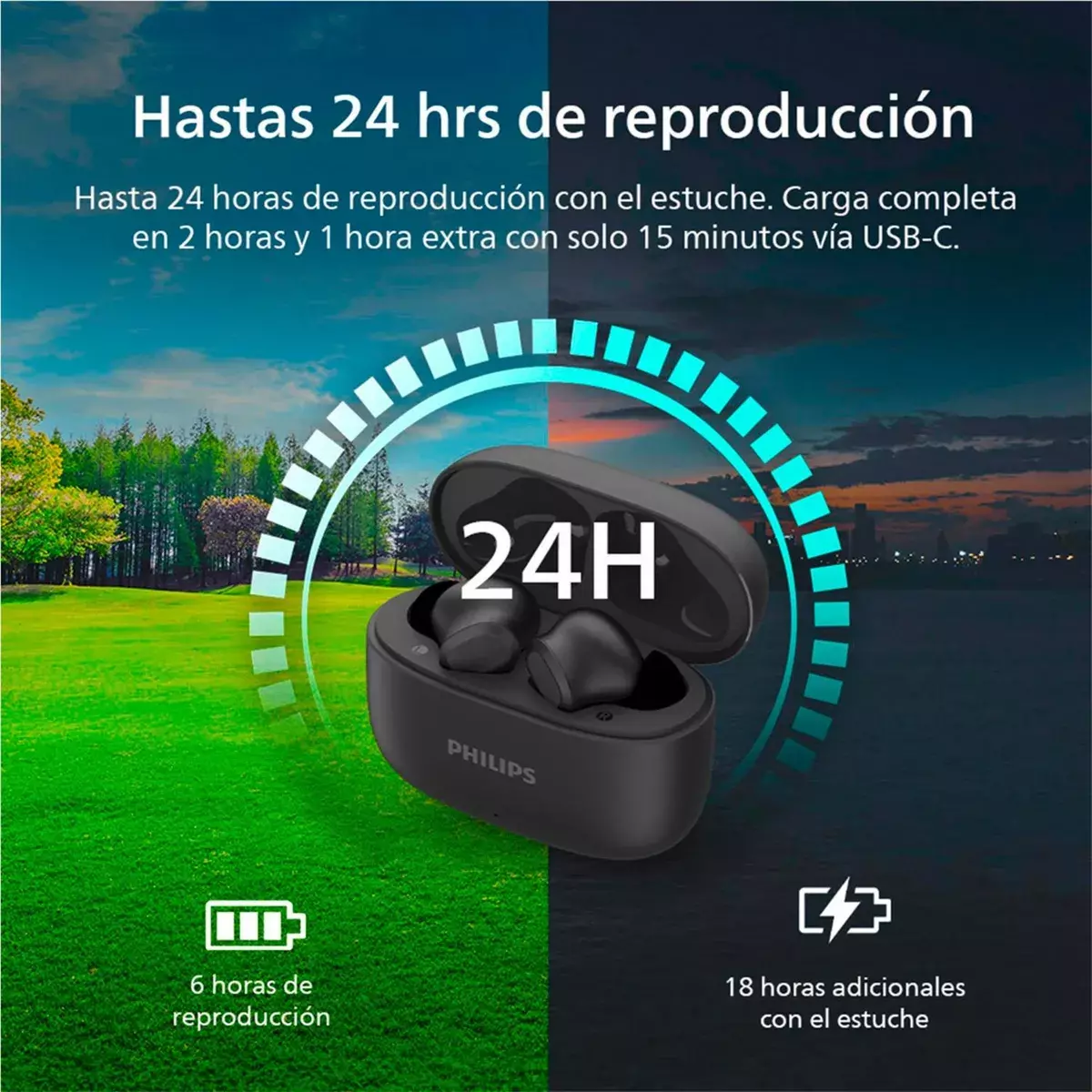 Audifonos Bluetooth Philips TAT1109 TWS-4