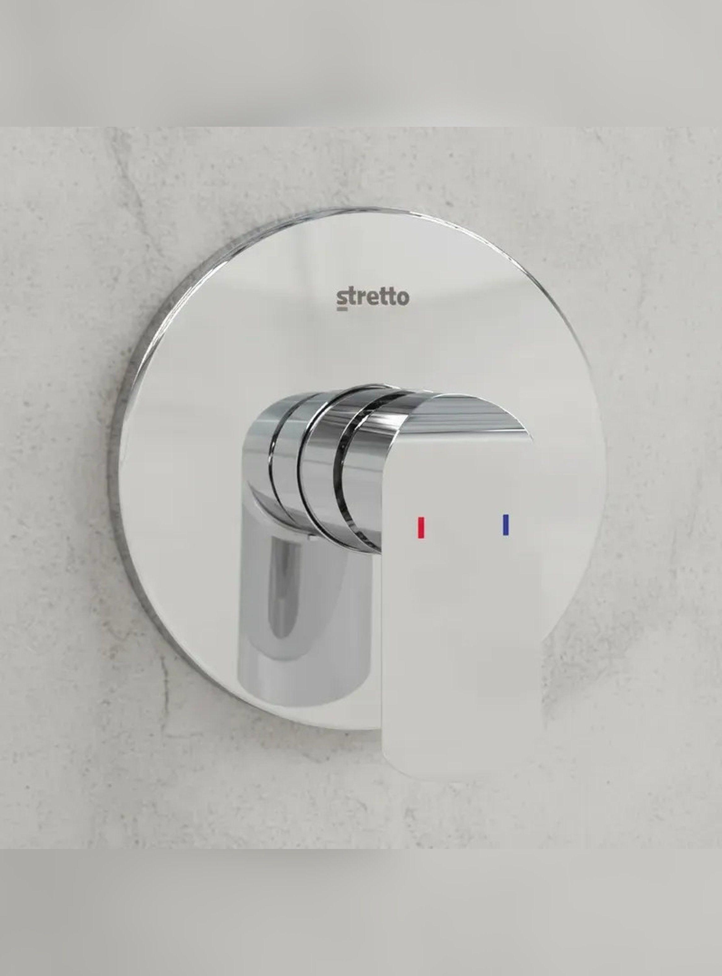Monomando Llave Grifo Empotrado Para Ducha Priego Stretto-1