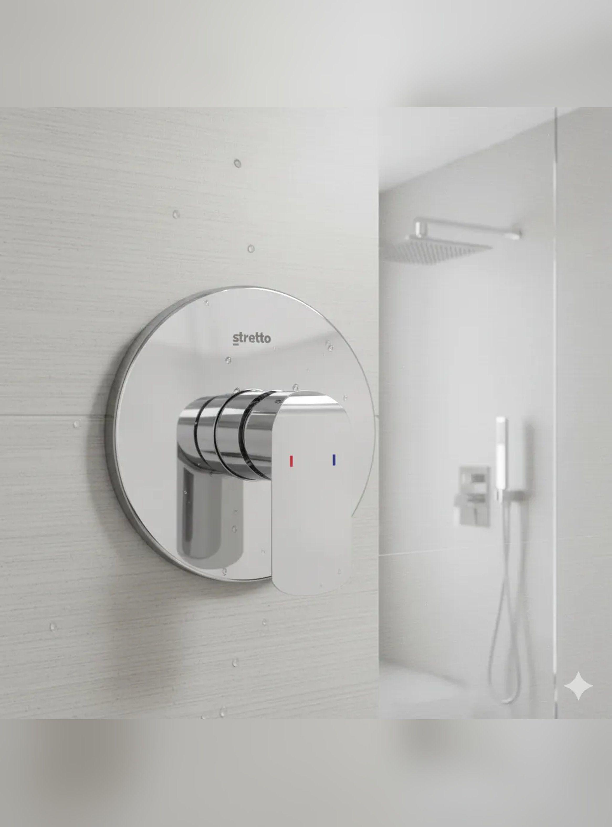Monomando Llave Grifo Empotrado Para Ducha Priego Stretto-5