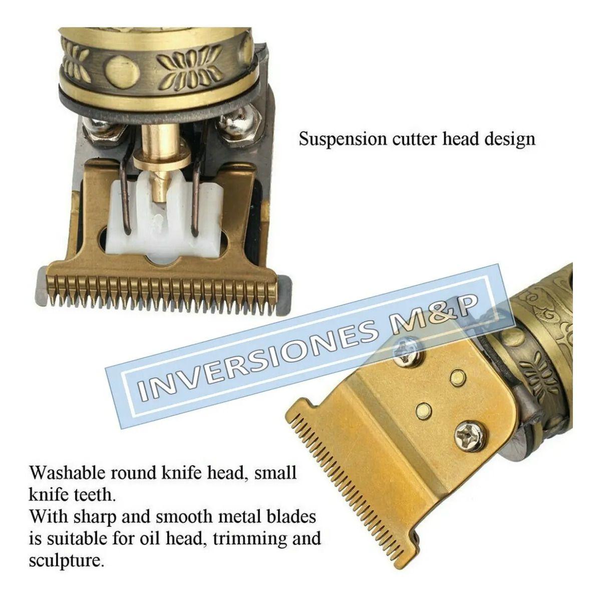 Rasuradora Afeitadora Corta Pelo Profesional Recargable-3