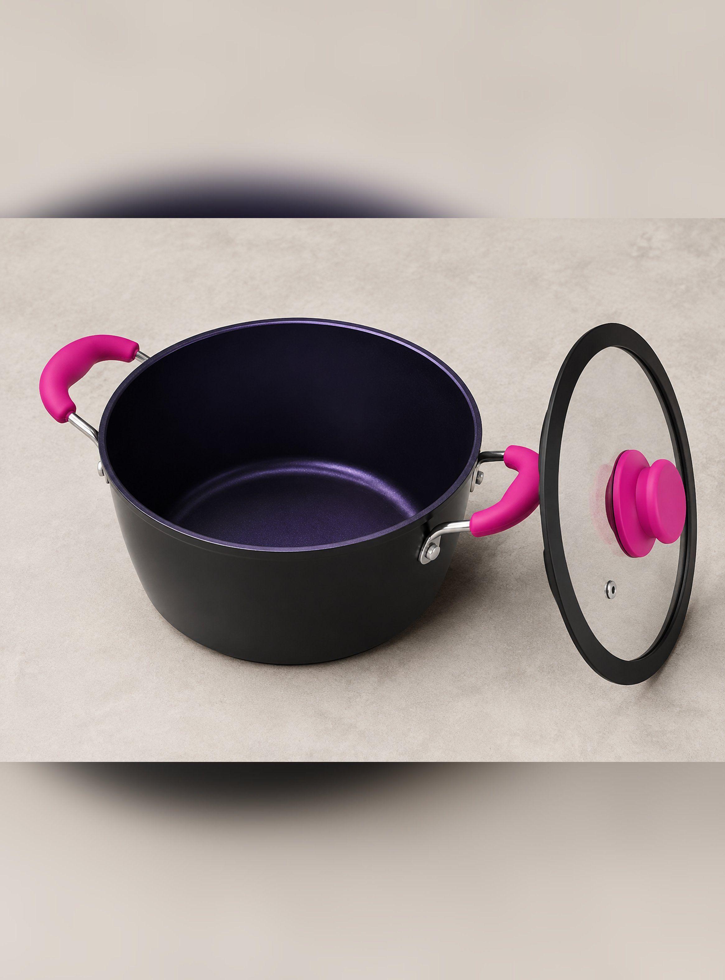 Batería Antiadherente De Cocina 7 Piezas Línea Cherry Vitta-4