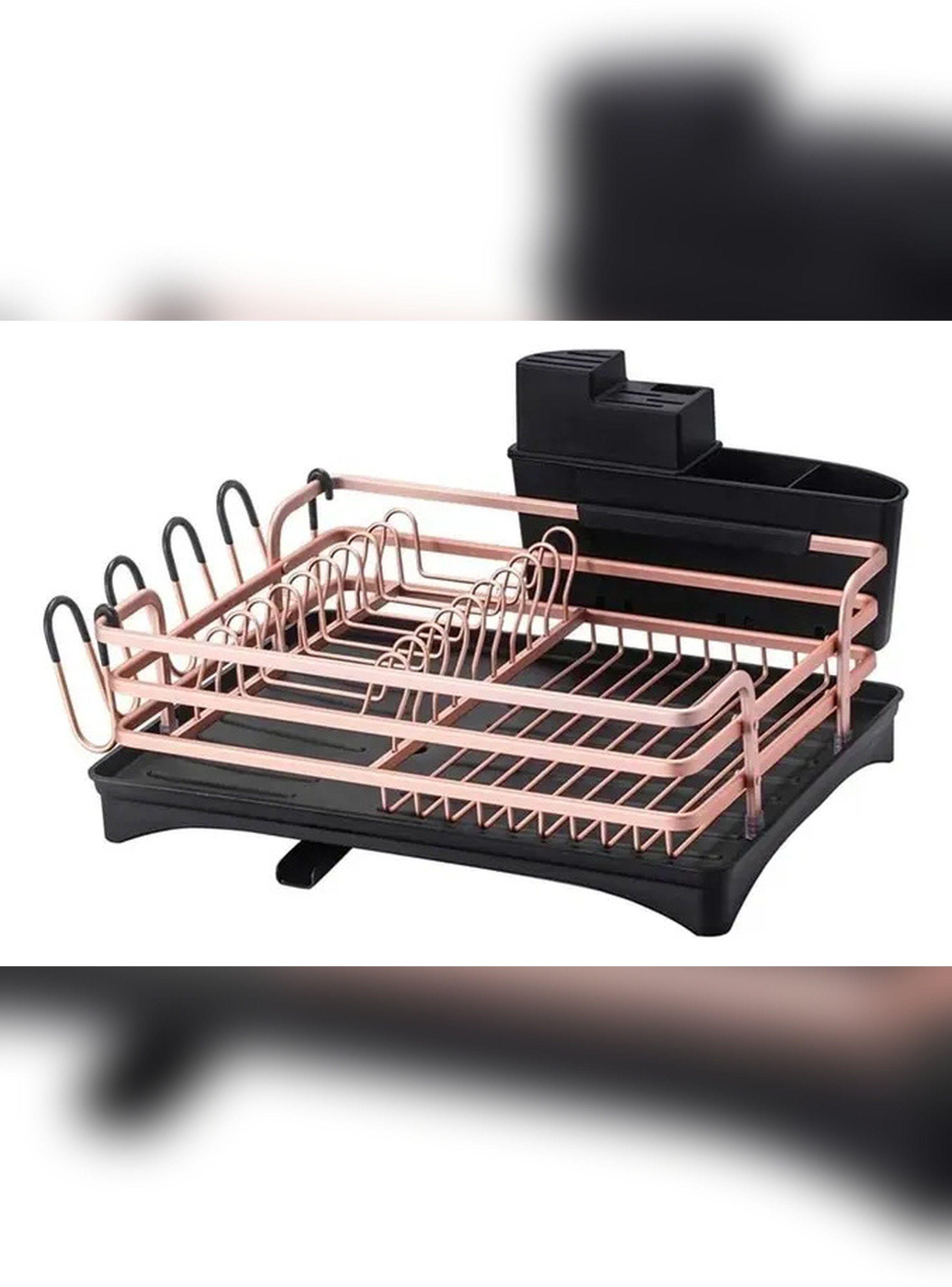 Secaplatos De Aluminio Antioxidante Con Bandeja y Desague-2
