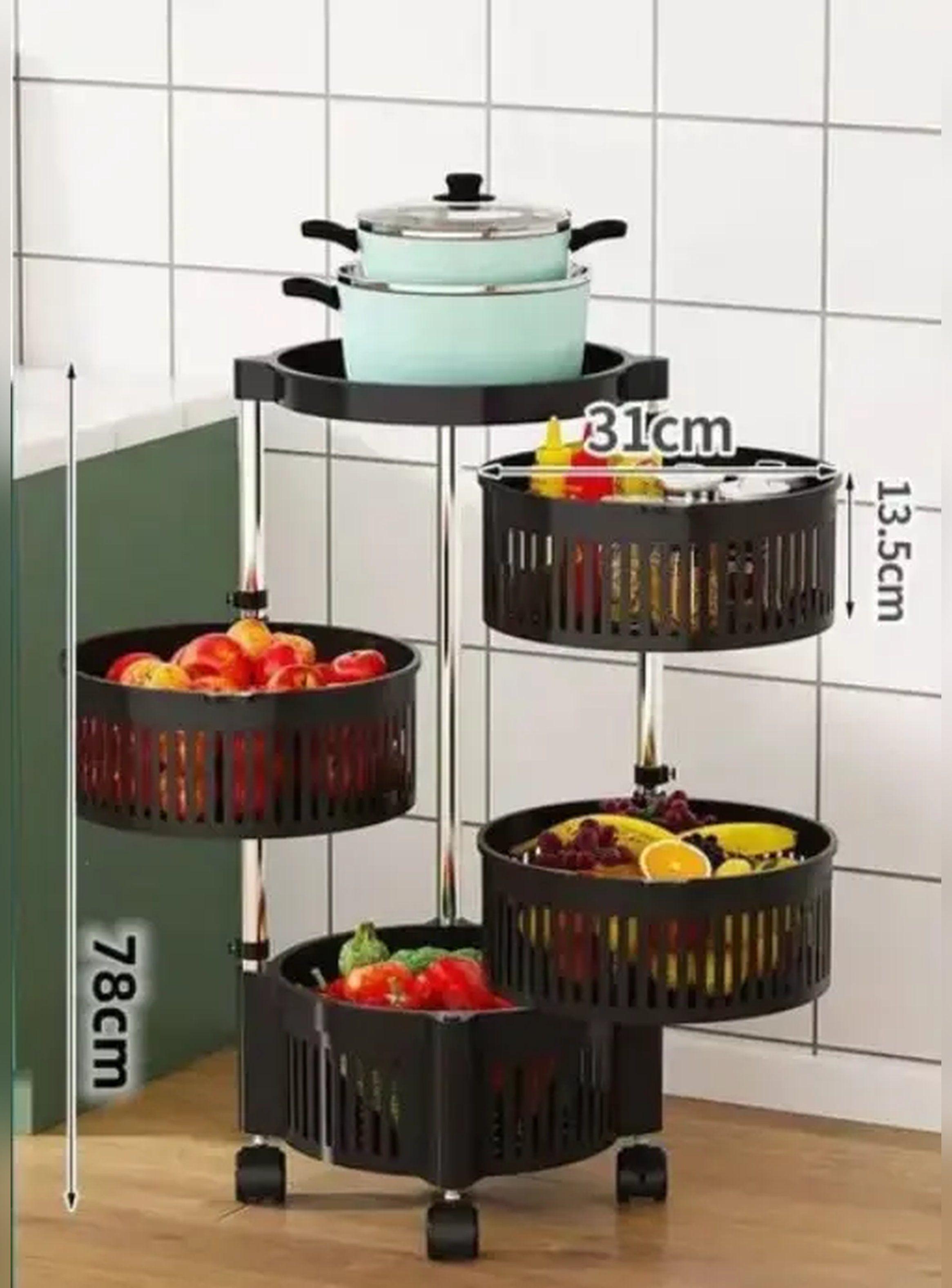 Carrito Organizador Multiuso Verdulero Frutero De 4 Niveles-9