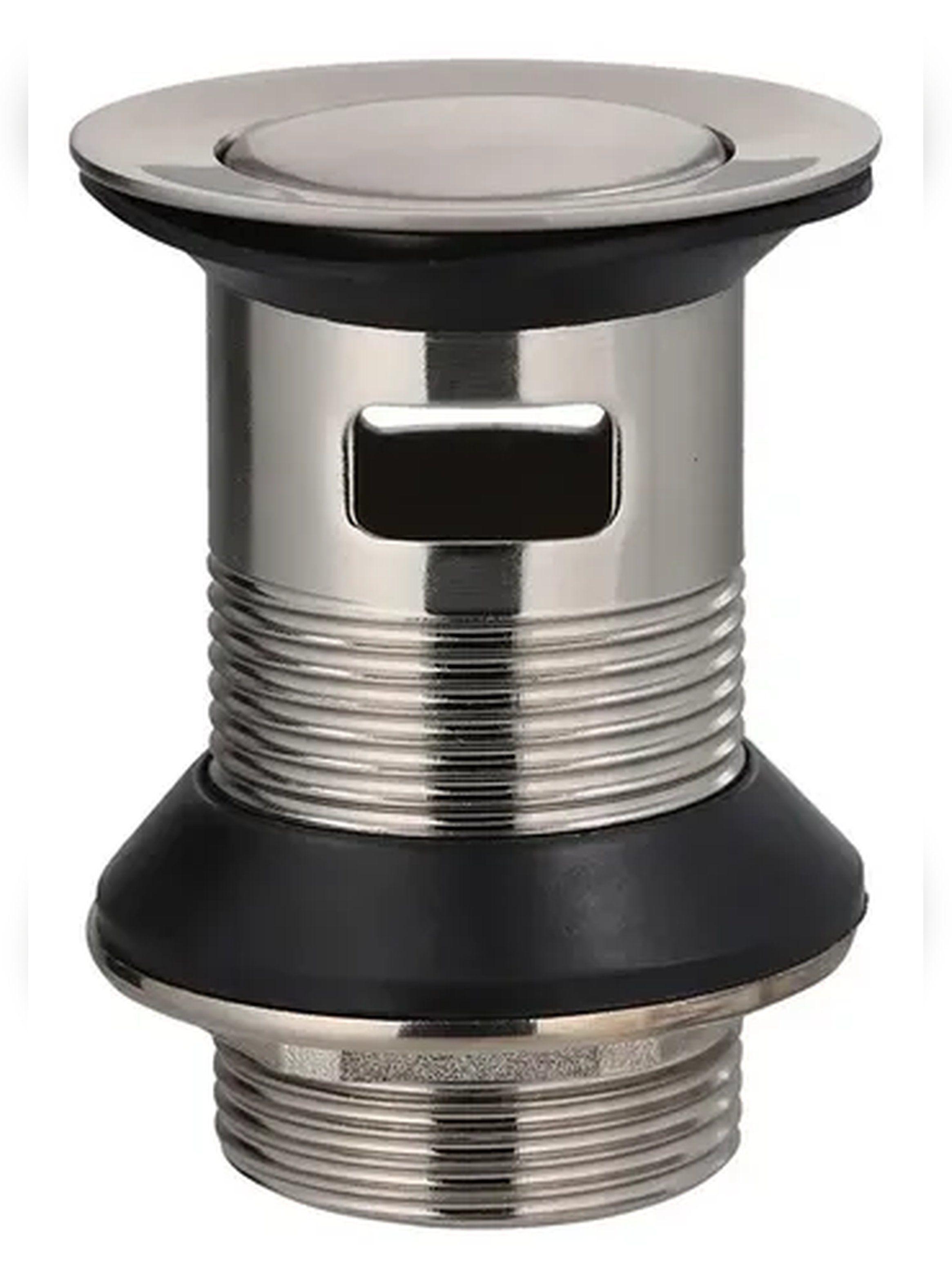 Desague lavamanos SS304 MONEDA 1 1/4" C/reb S/cola Stretto-2