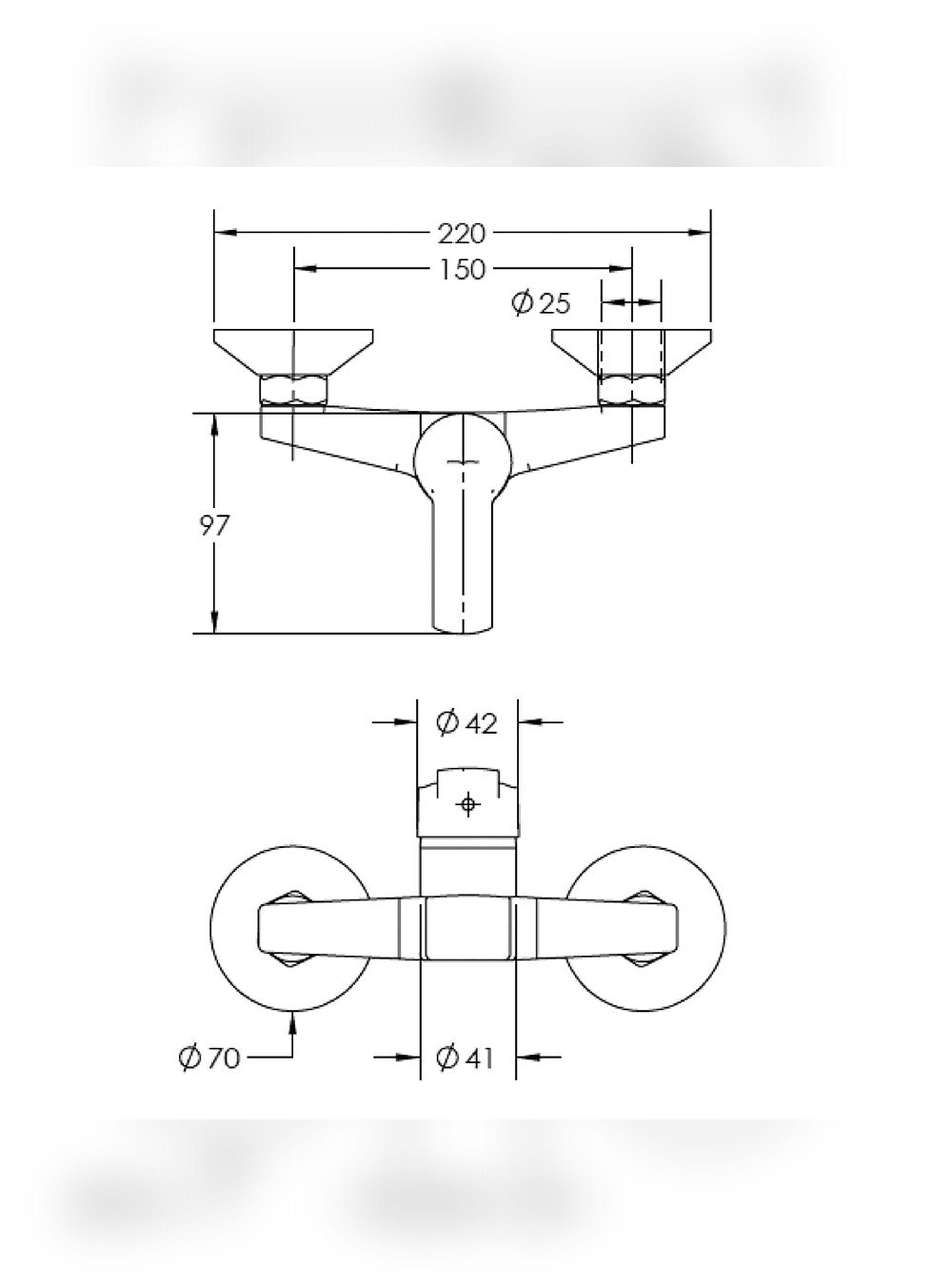 Monomando Llave Grifo Para Ducha Modelo Arezzo Marca Stretto-3