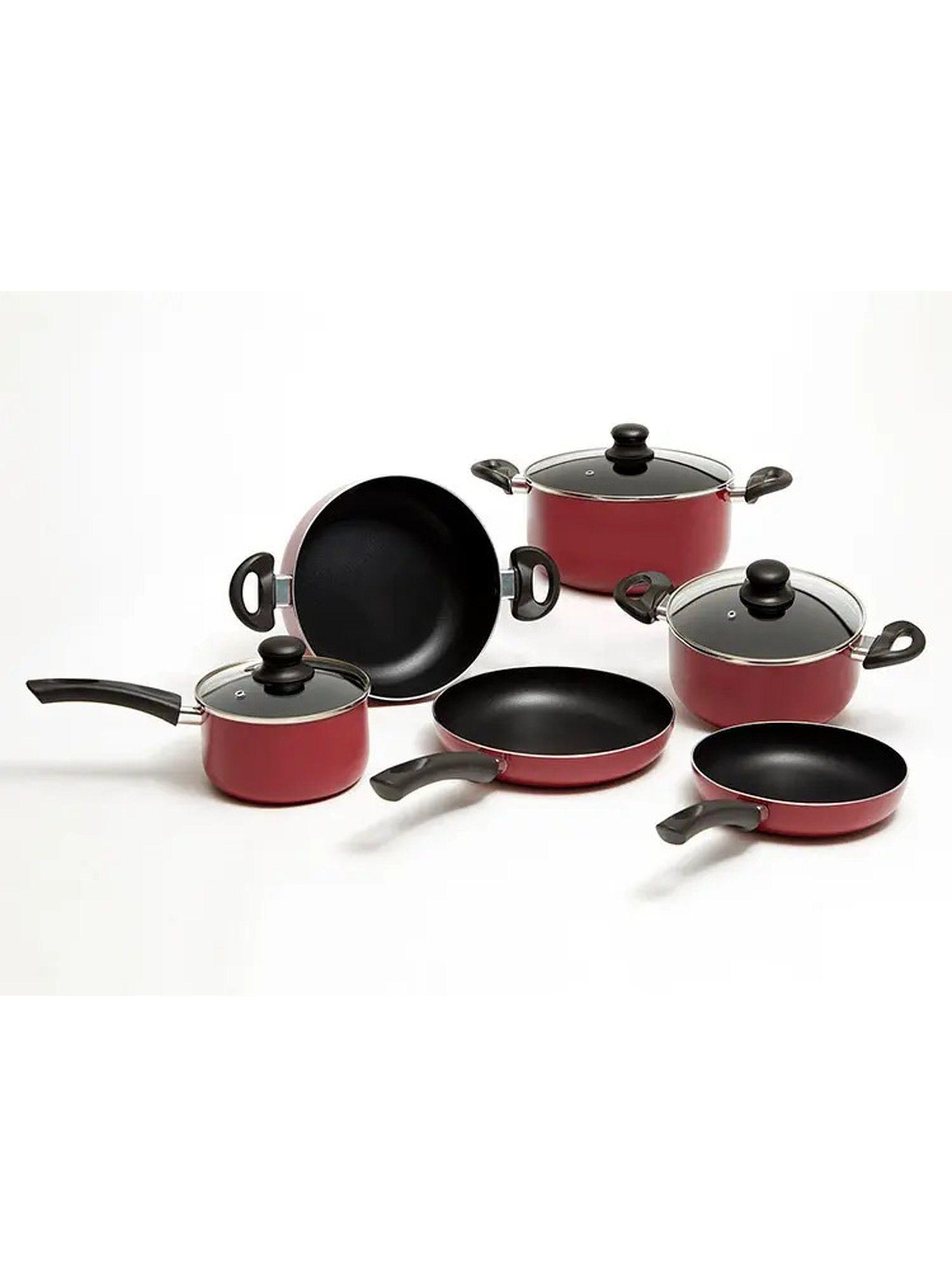 Batería de Cocina Slide Marmicoc 9 Piezas Rojo Antiadherente-2