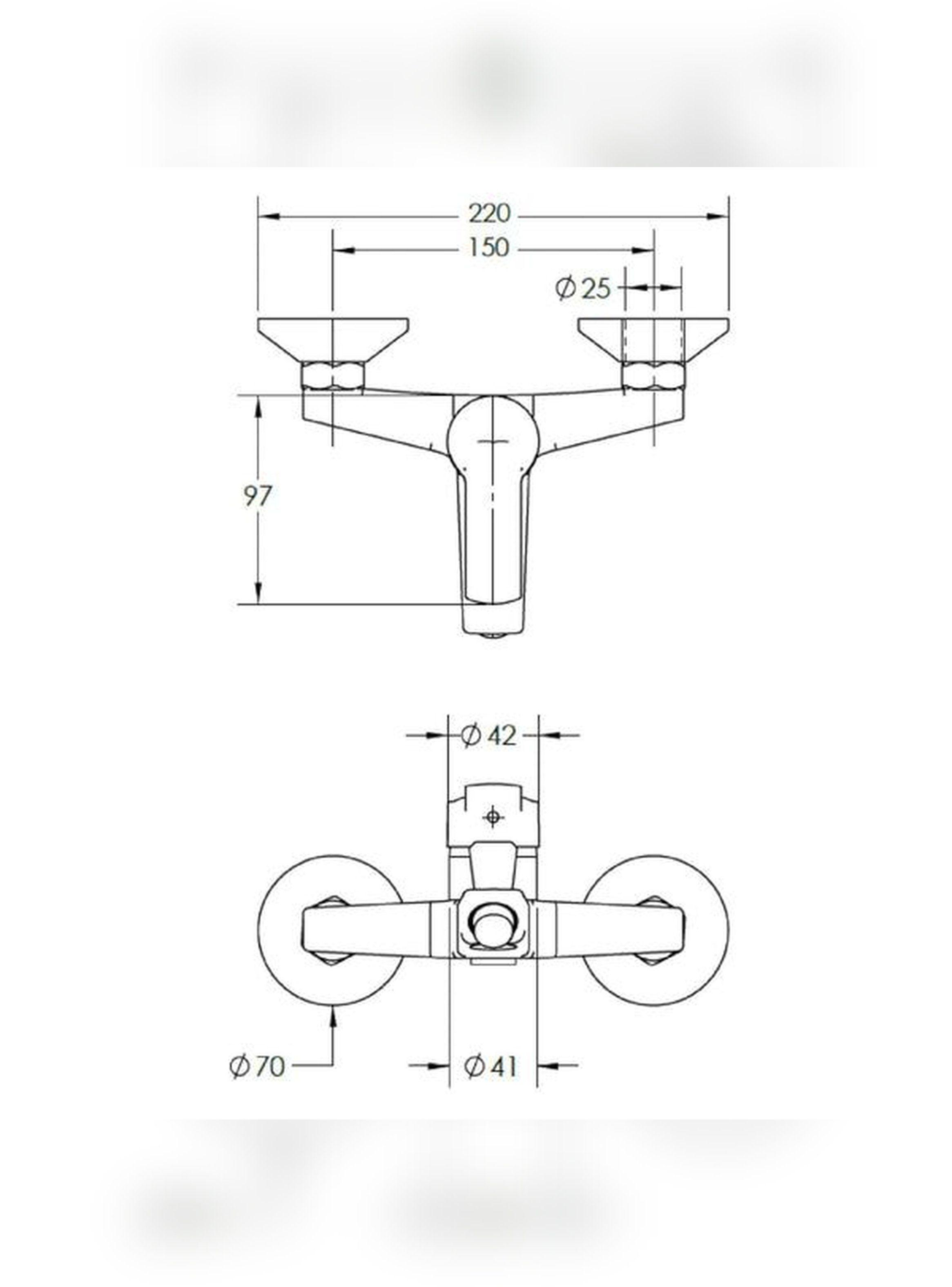Monomando Llave Grifo Tina Ducha Modelo Arezzo Marca Stretto-4