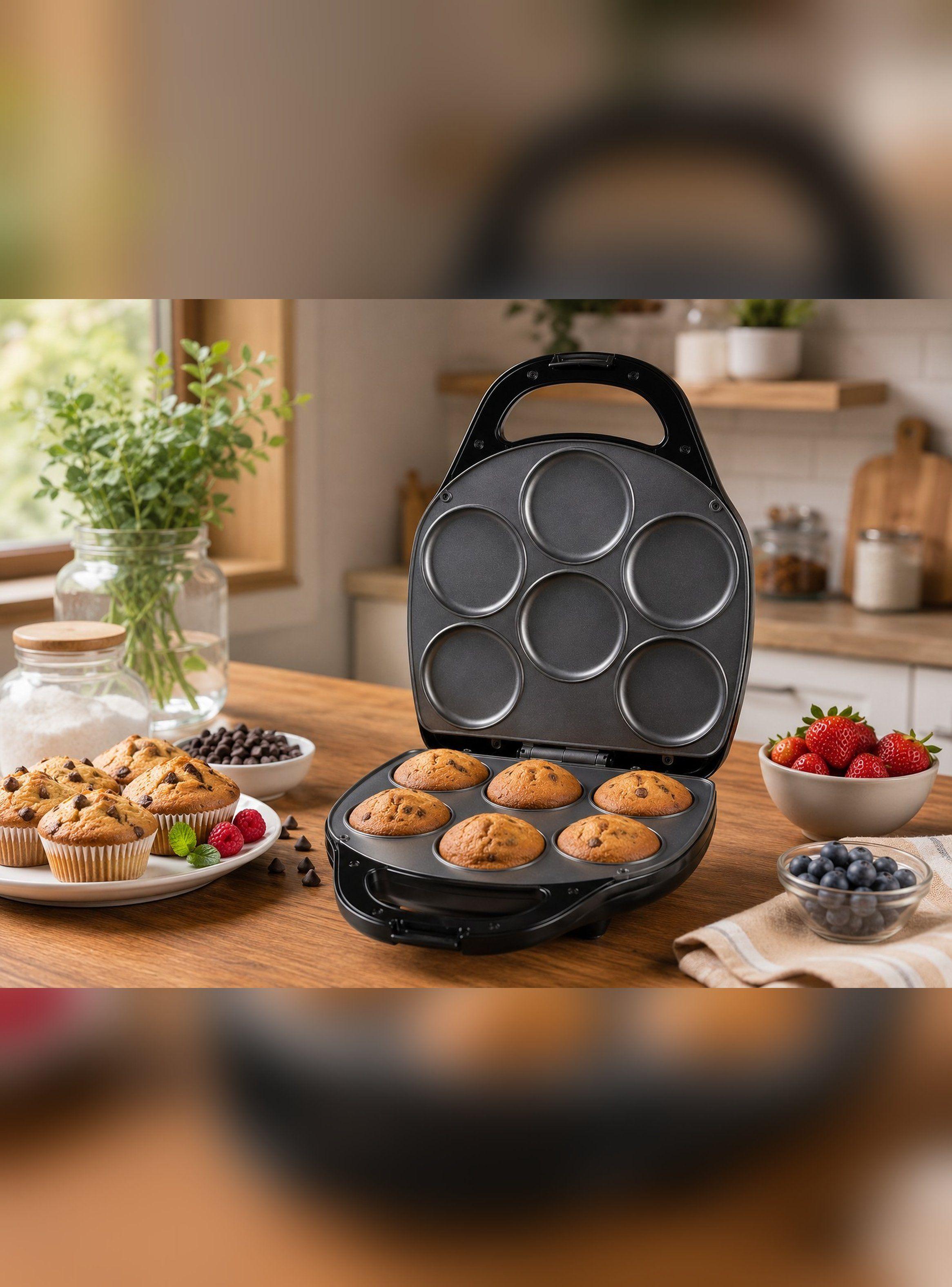 Maquina Muffins cupcakes Arepas Multiuso Antiadherente 1400W-2