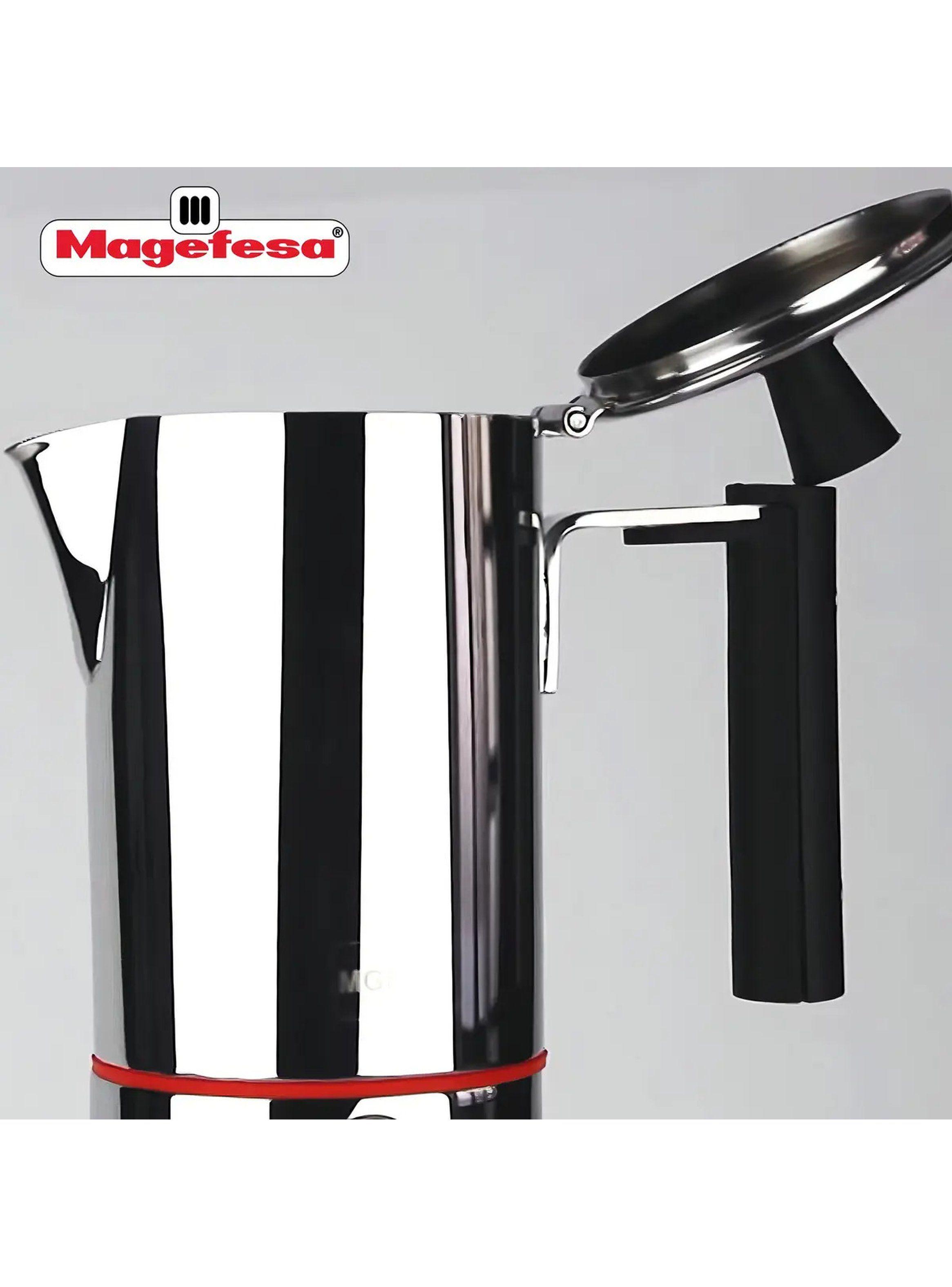 Cafetera Italiana Inoxidable Magefesa Nova Capri 6 Tazas-3