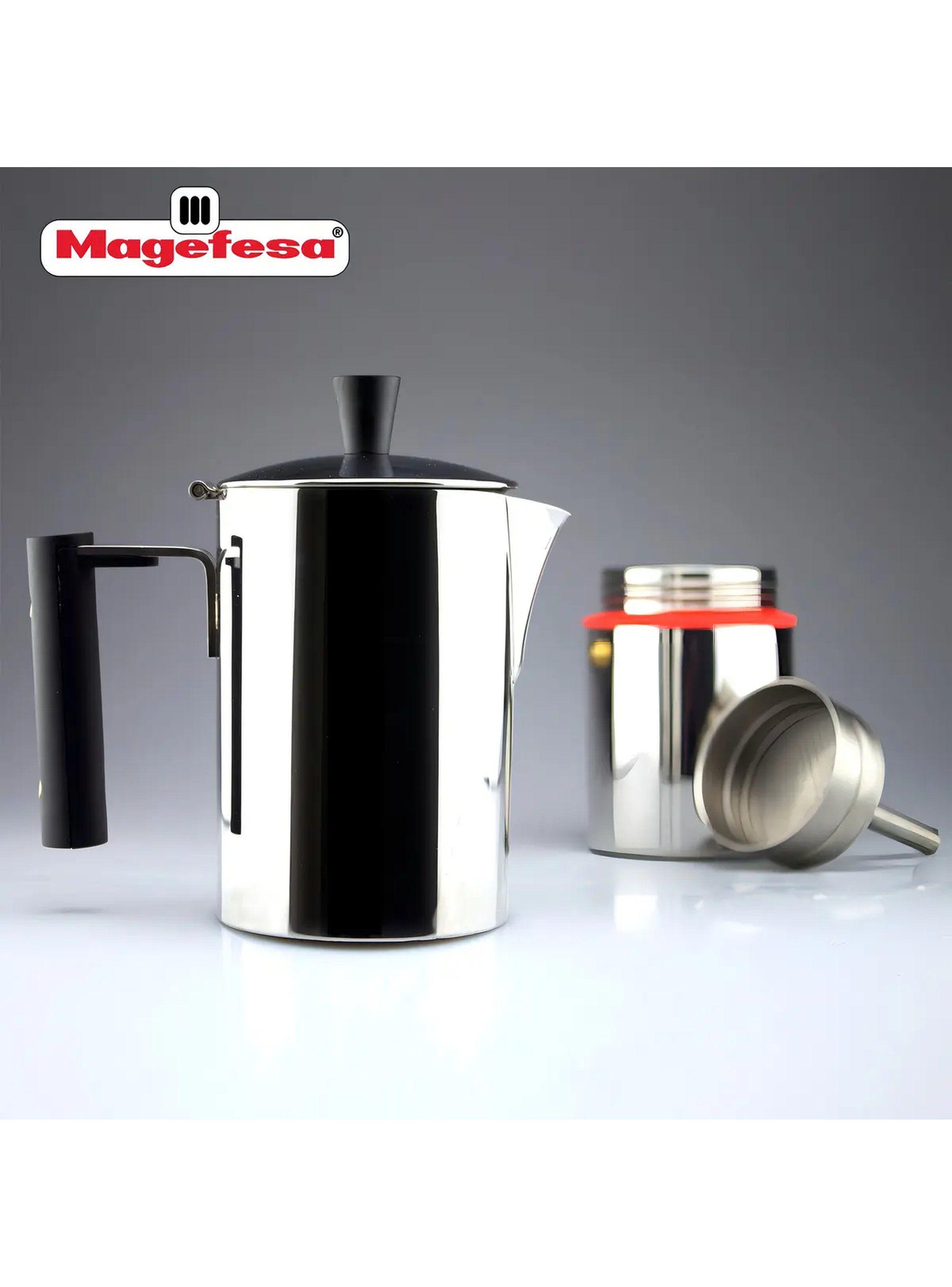 Cafetera Italiana Inoxidable Magefesa Nova Capri 6 Tazas-6