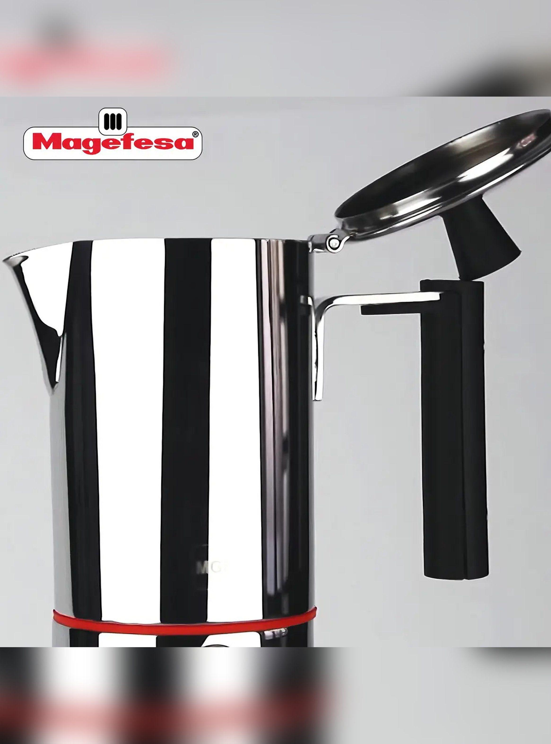 Cafetera Italiana Inoxidable Magefesa Nova Capri 6 Tazas-3