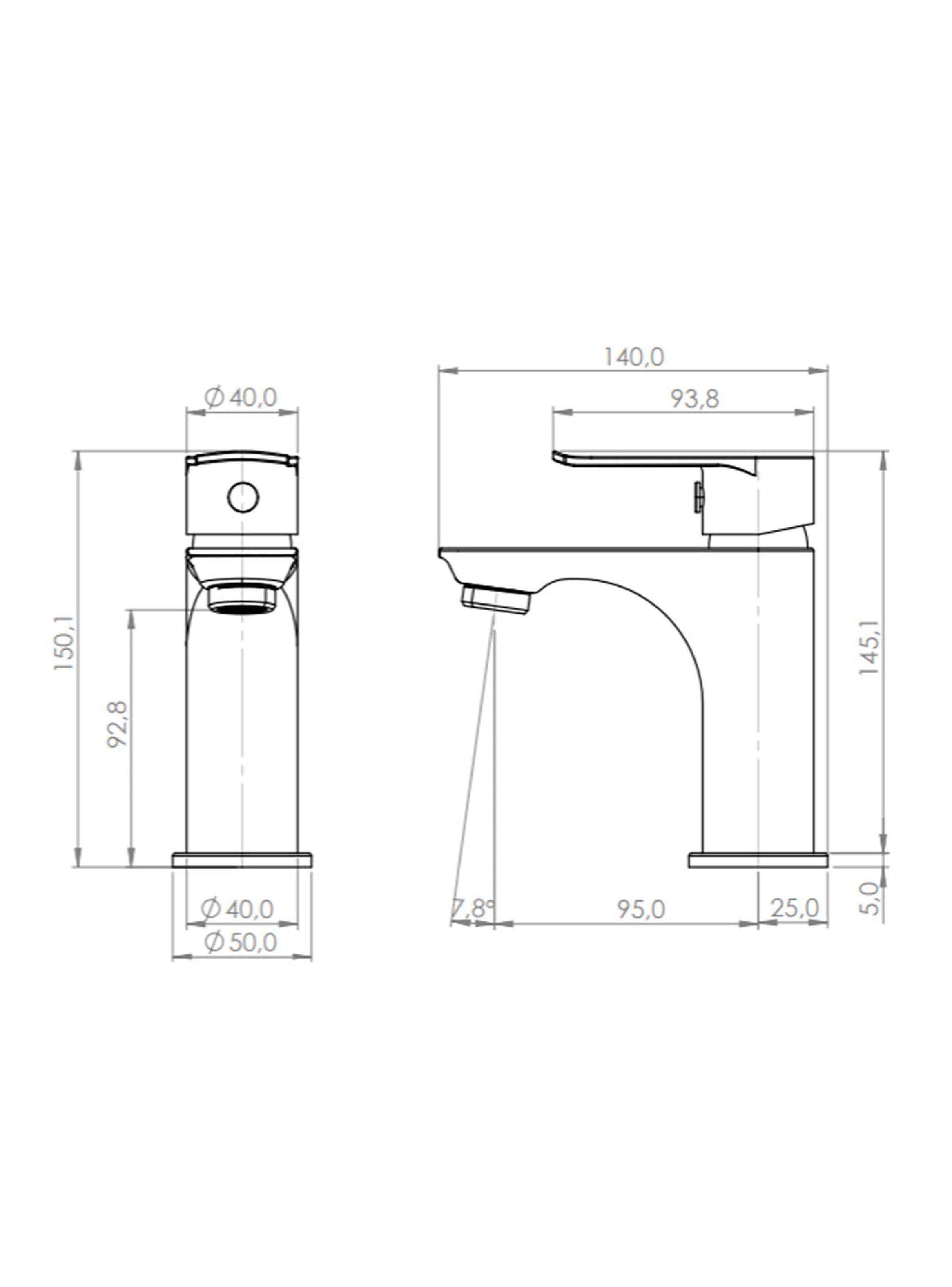 Monomando Llave Grifo Lavamanos Modelo Giorgio Marca Stretto-6