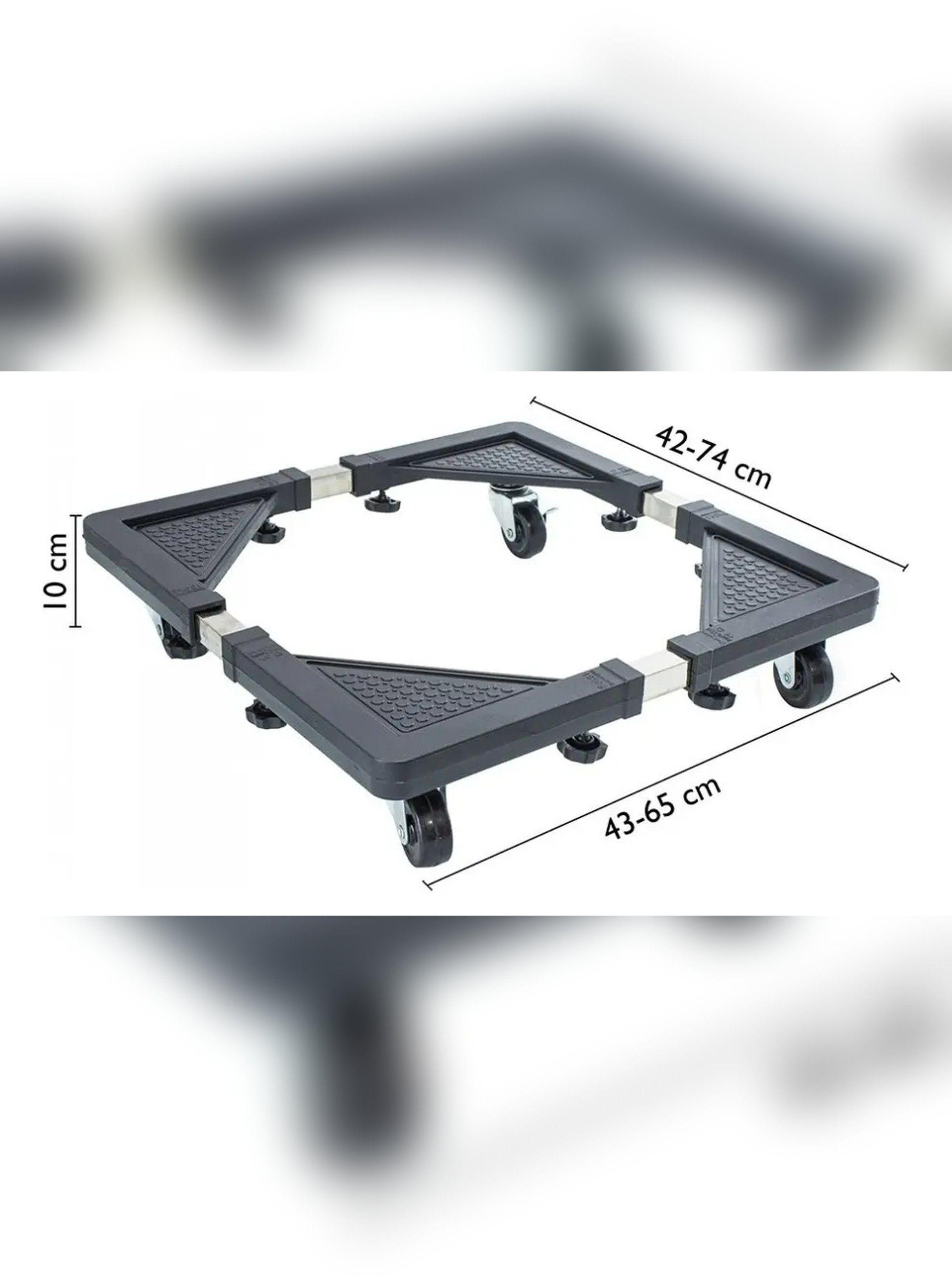 Base Ajustable Multiusos Cocina Lavadora Refrigerador Negro-7