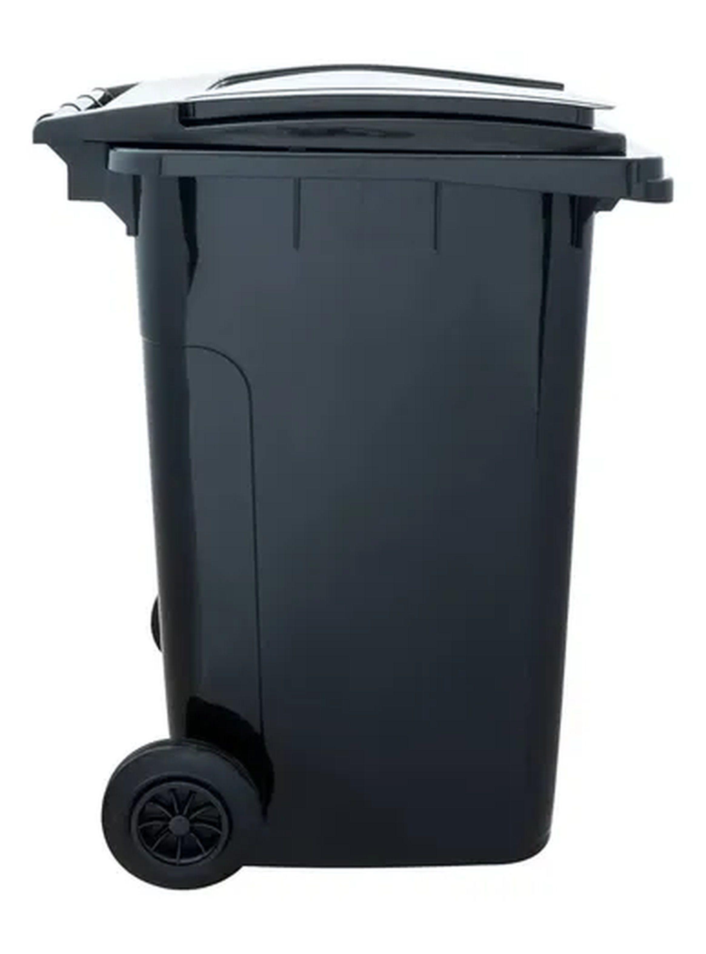 Basurero Industrial Reyplast 240L Gris Tapa Verde-1