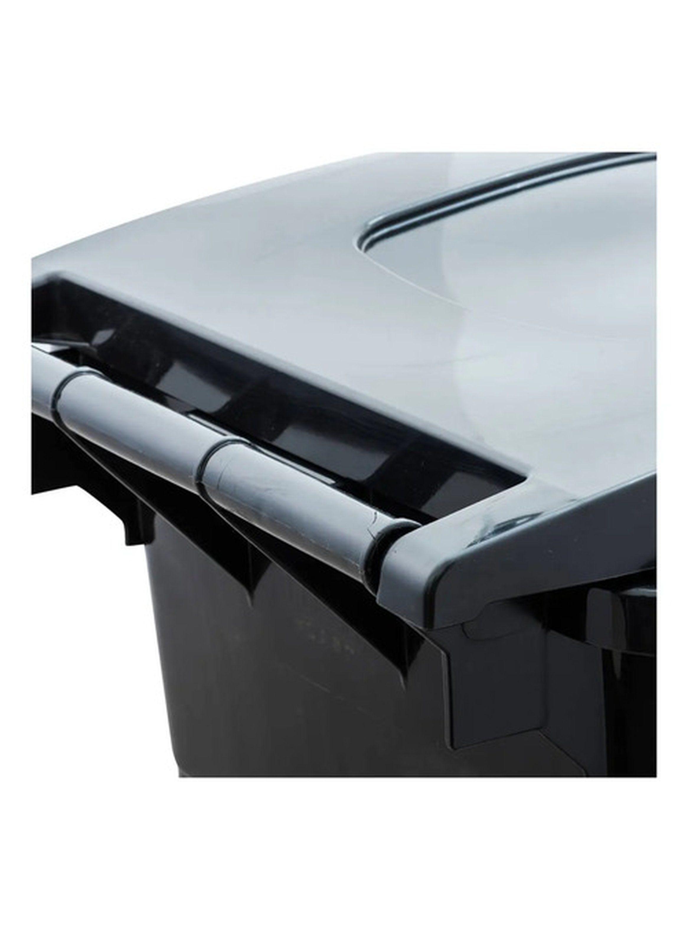 Basurero Industrial Reyplast 240L Gris Tapa Verde-6
