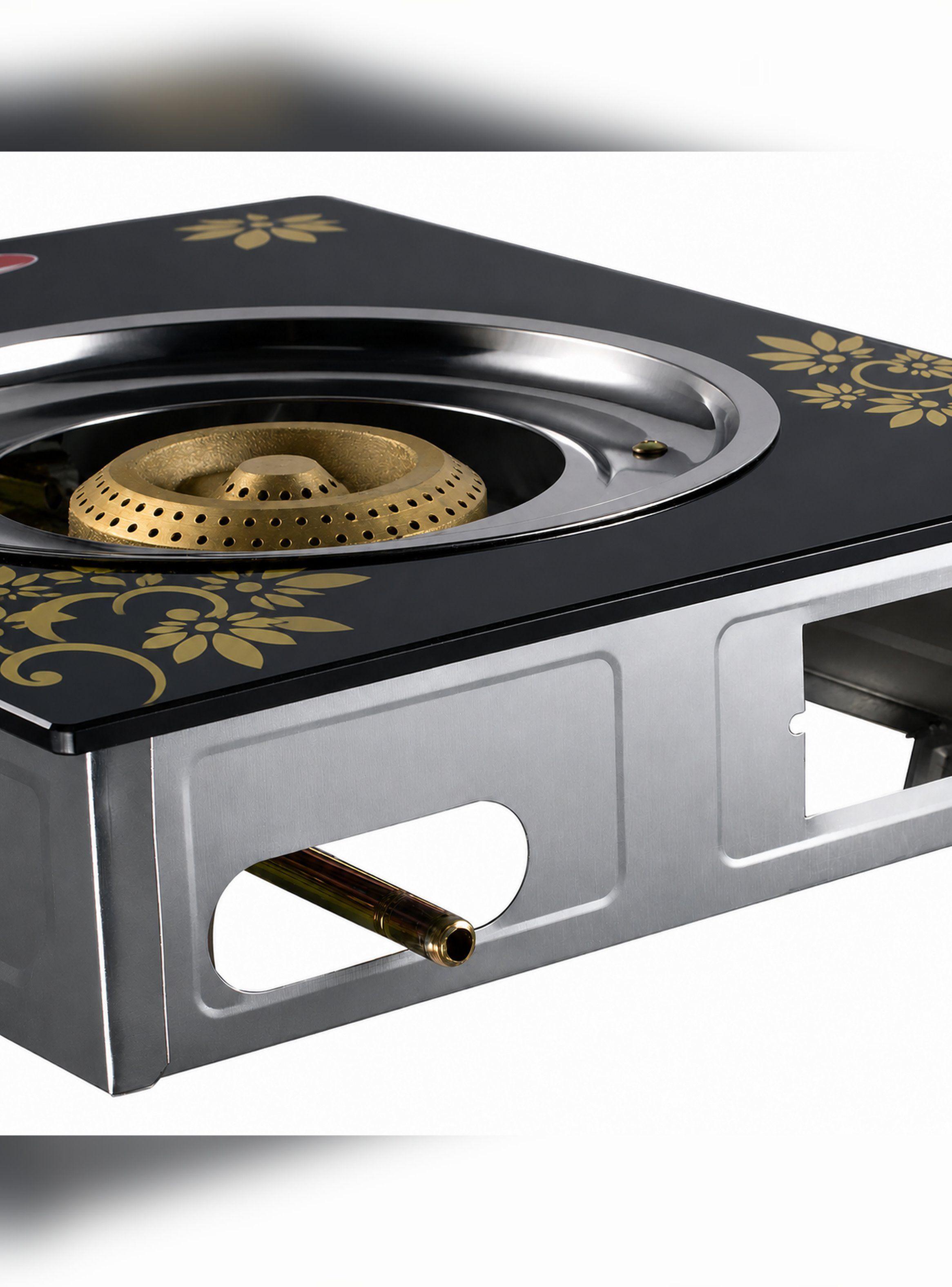 Cocina A Gas 1 Plato Vidrio Templado Marca New Line-7