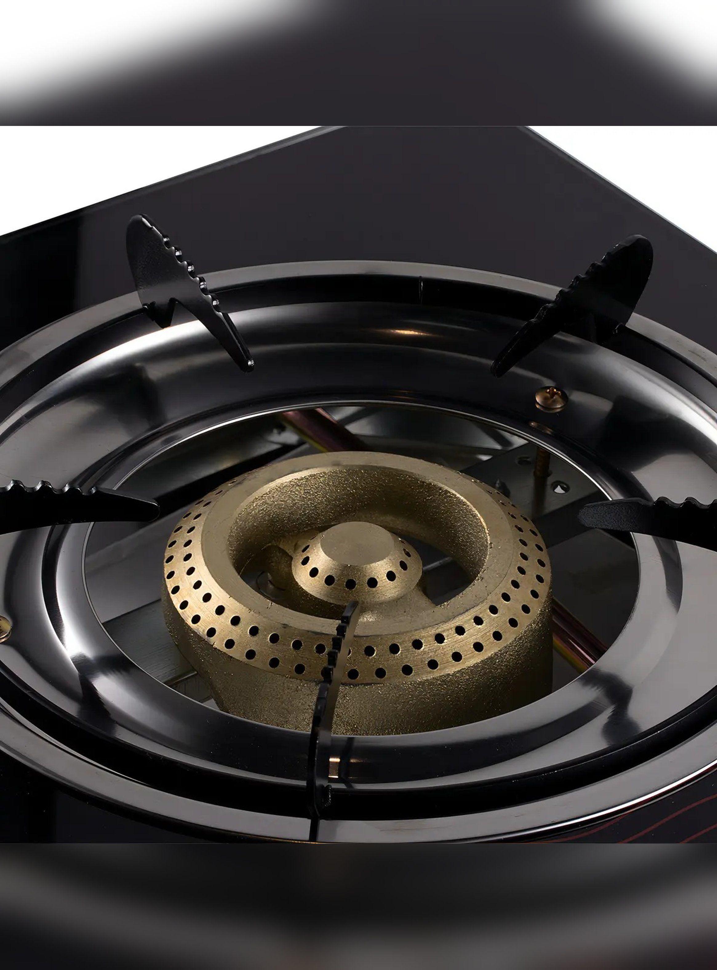 Cocina A Gas 1 Plato Vidrio Templado Marca New Line-8