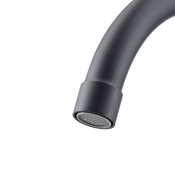Monomando Grifo Llave Lavaplatos Fregadero Módena Stretto Negro-2