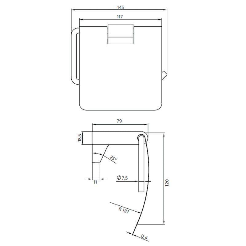 Porta Papel Higiénico Soporte Rollo-1