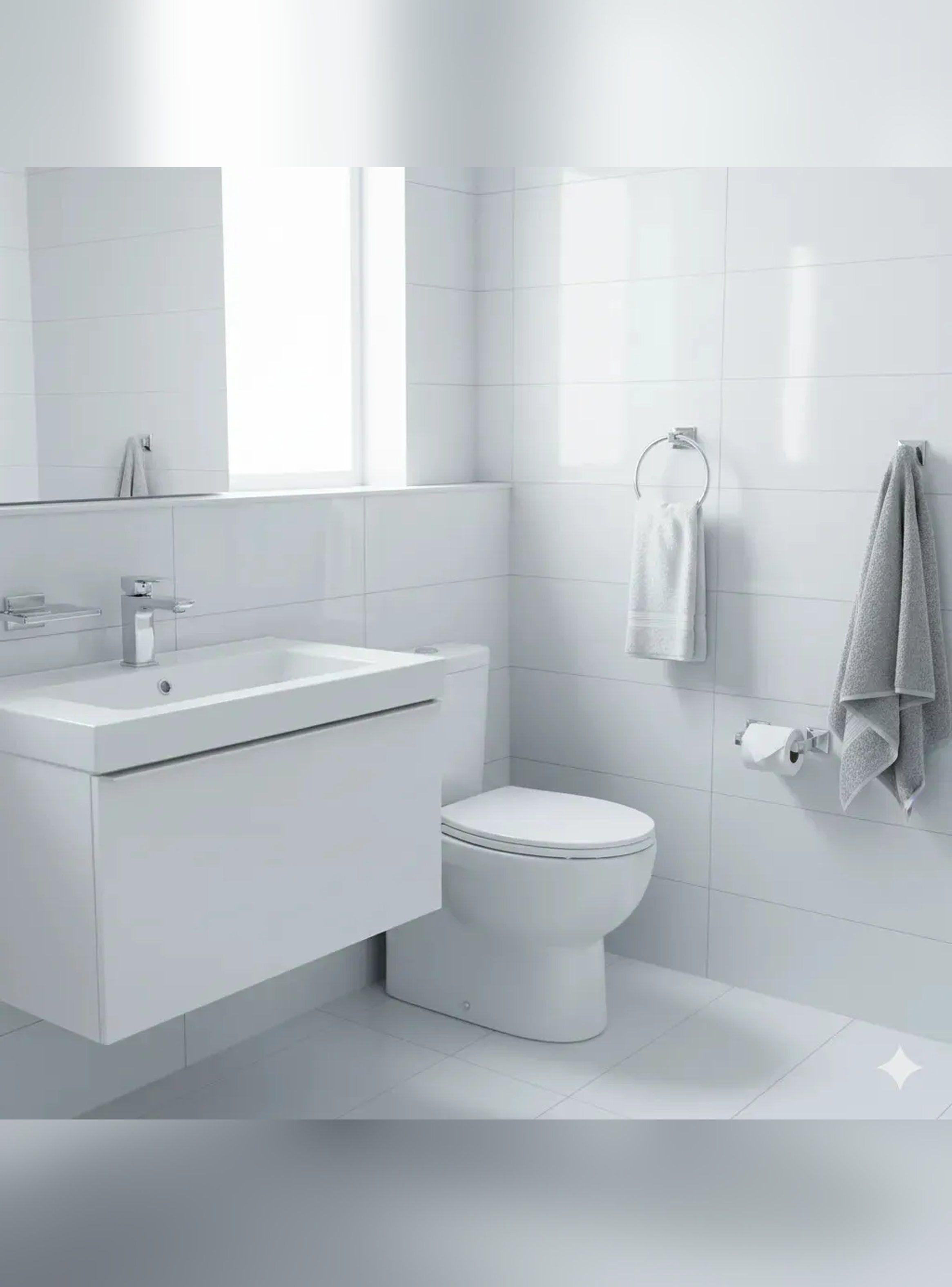 Kit Accesorios Baño Jabonera Toallero Percha Base-1