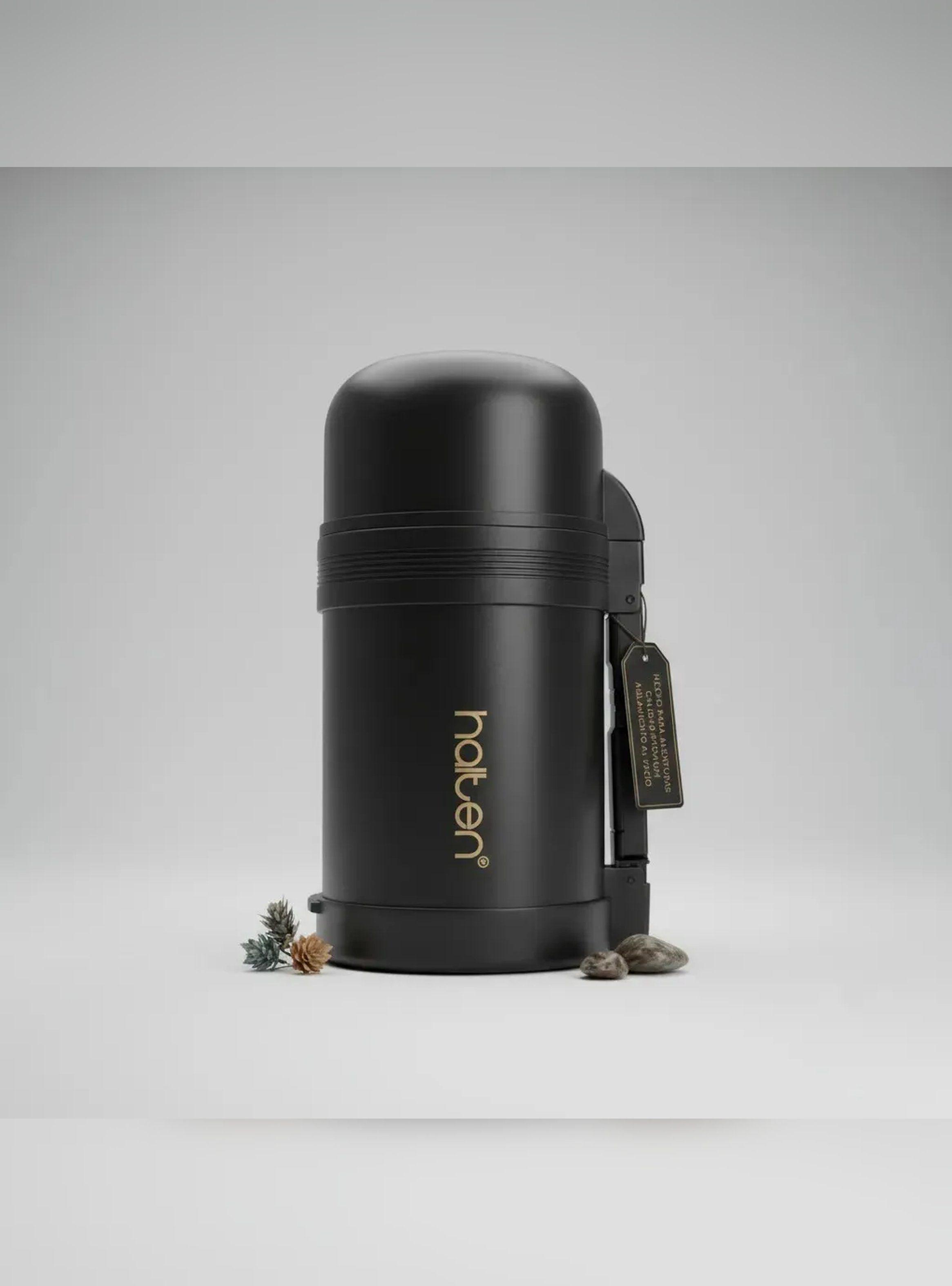 Termo para Comida Halten 750ml Acero Inoxidable Negro-4