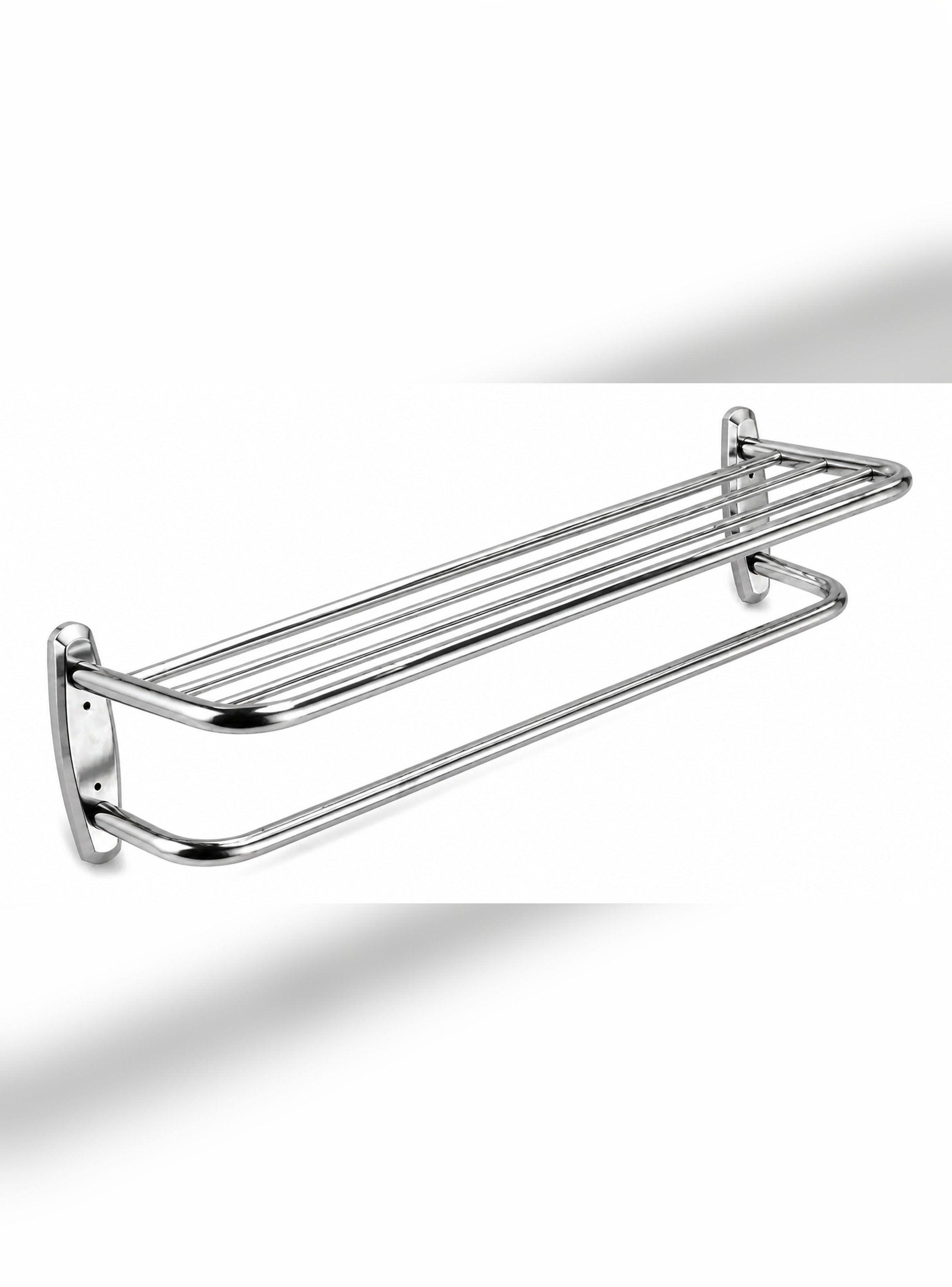 Toallero Repisa Acero Inoxidable Con 4 Barras Marca Taumm-2