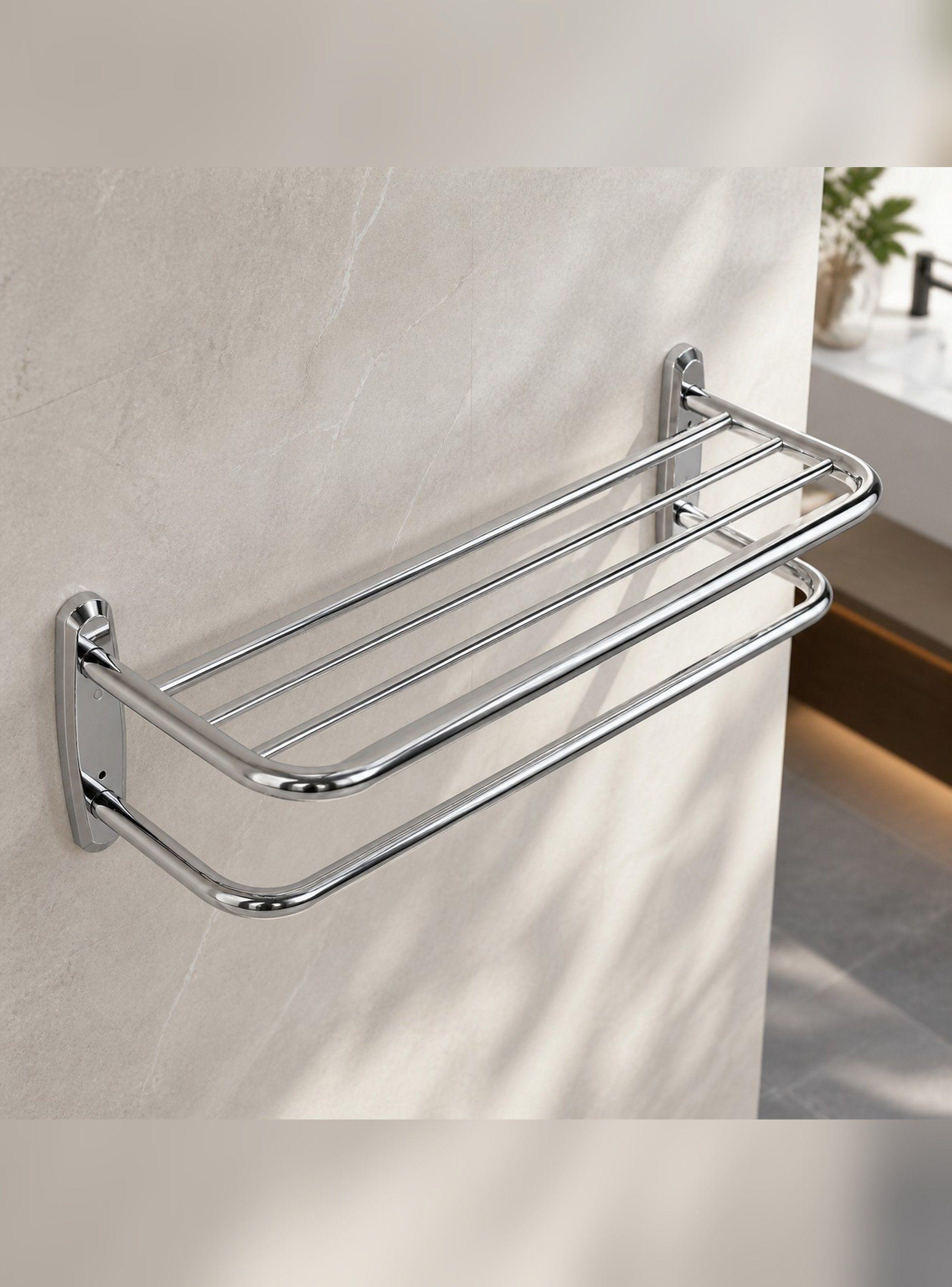 Toallero Repisa Acero Inoxidable Con 4 Barras Marca Taumm-9