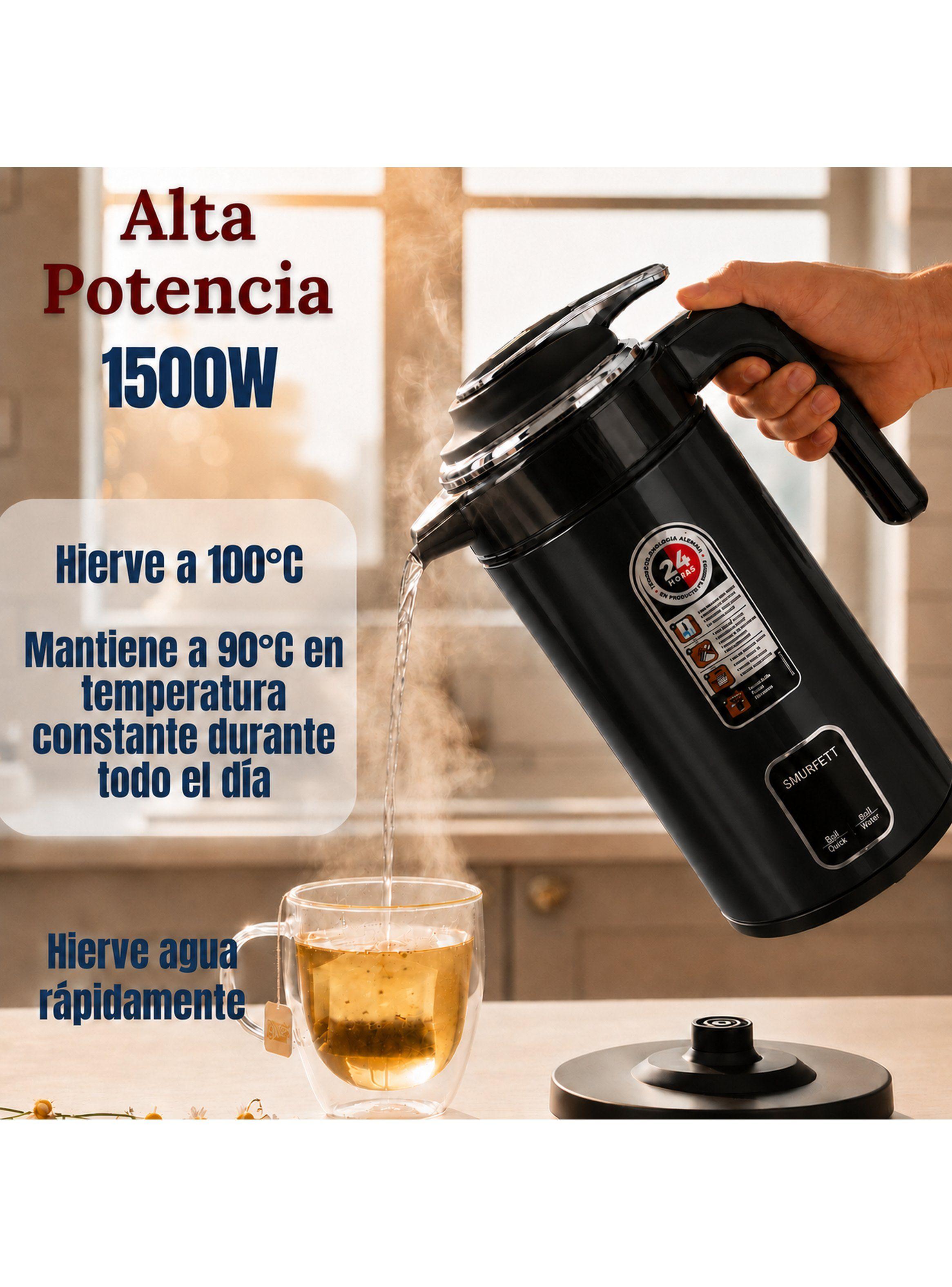 Termo Hervidor Electrico 2.3 Litros 1500W  Color Negro-4