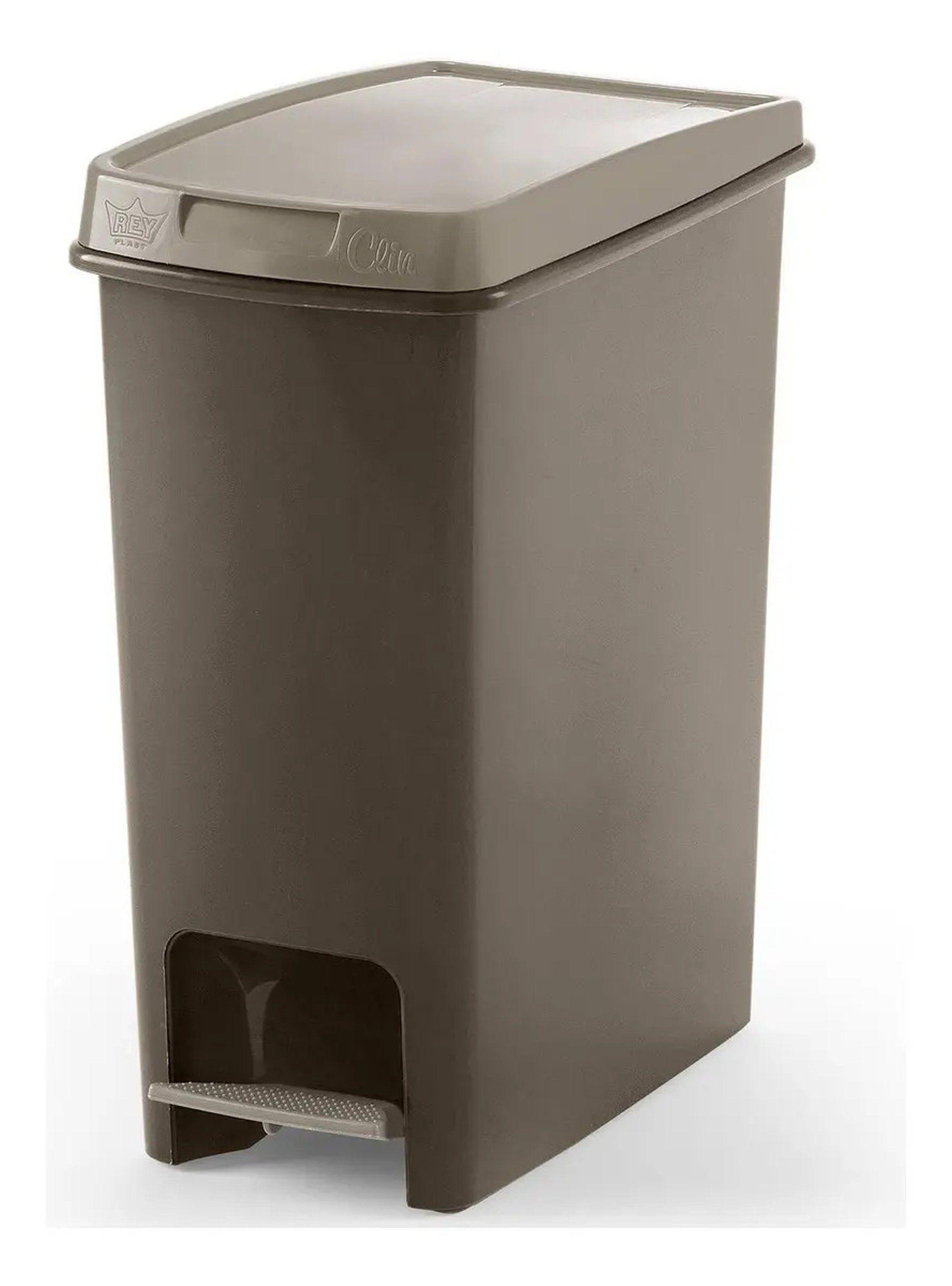 Basurero Antideslizante Con Pedal Clin 12.5 L Marca Reyplast-0