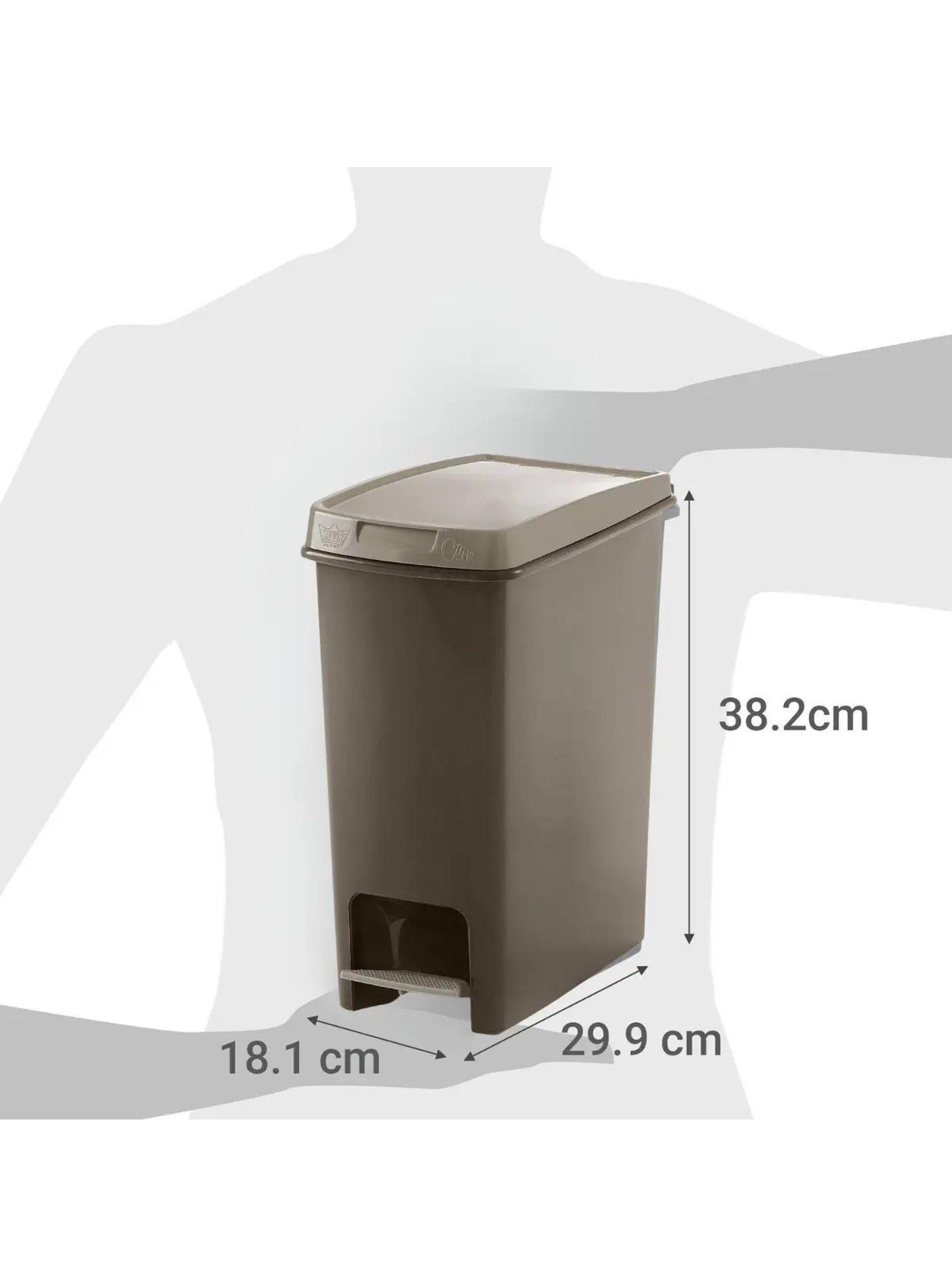 Basurero Antideslizante Con Pedal Clin 12.5 L Marca Reyplast-1