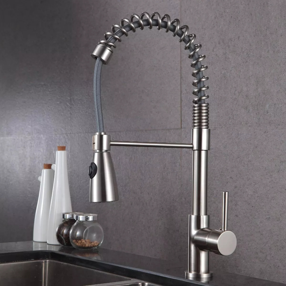 Llave Monomando Lavaplatos Vertical Profesional Taumm-4