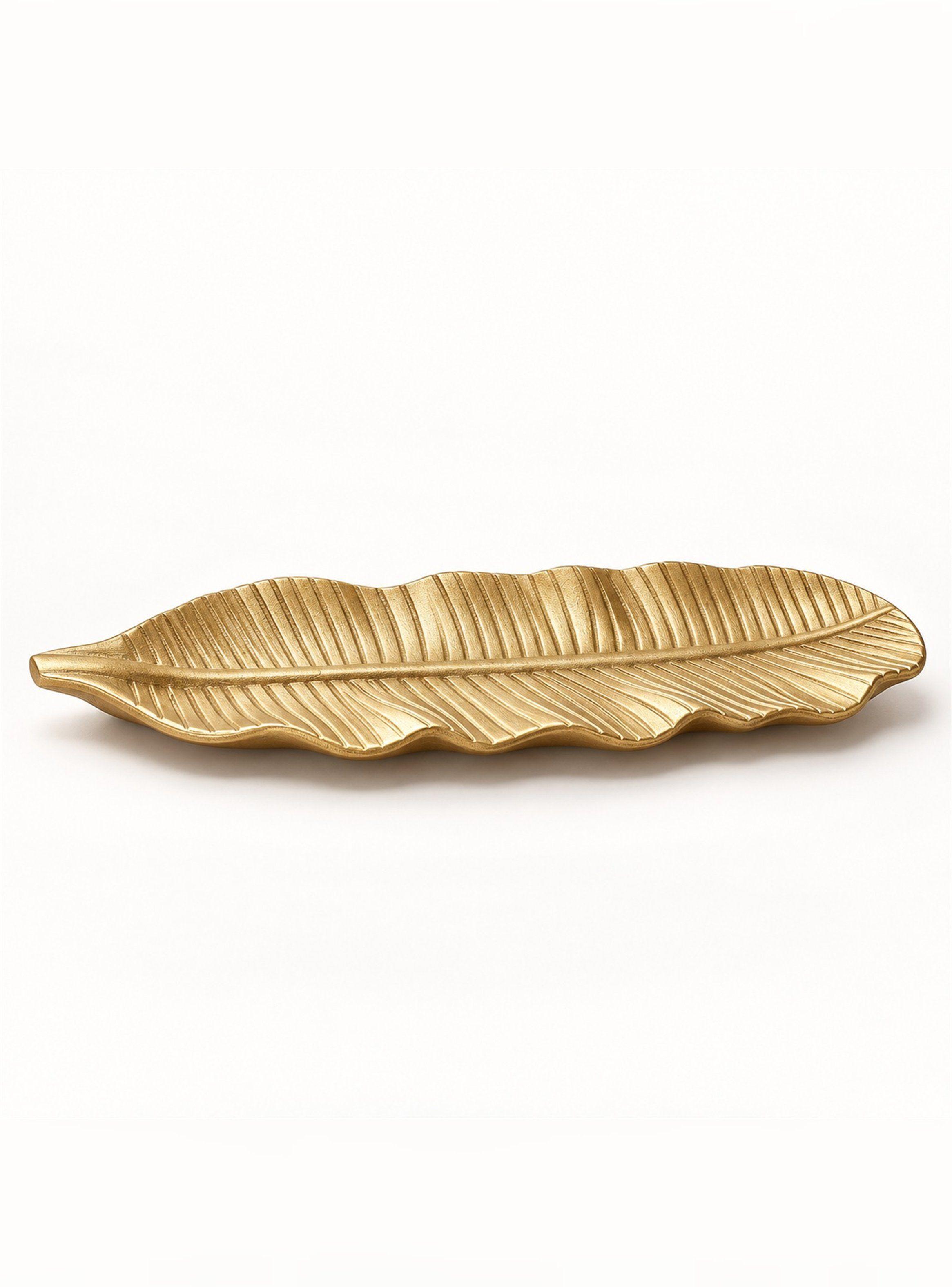 Bandeja Decorativa Hoja Alargada Estilo Moderno 47 cm-5