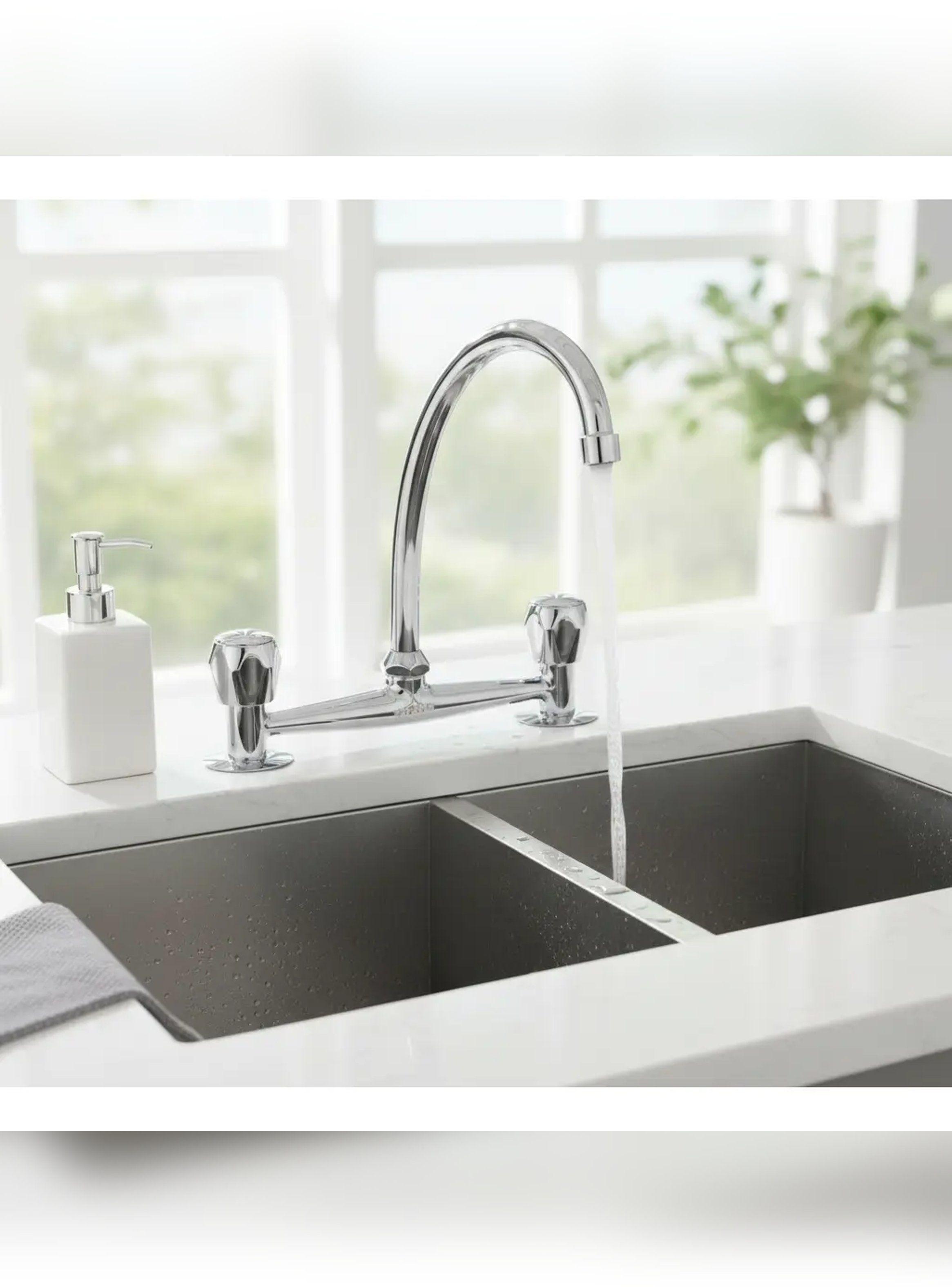 Combinación Llave Grifo Lavaplatos Mossini Metal 8 Stretto-3