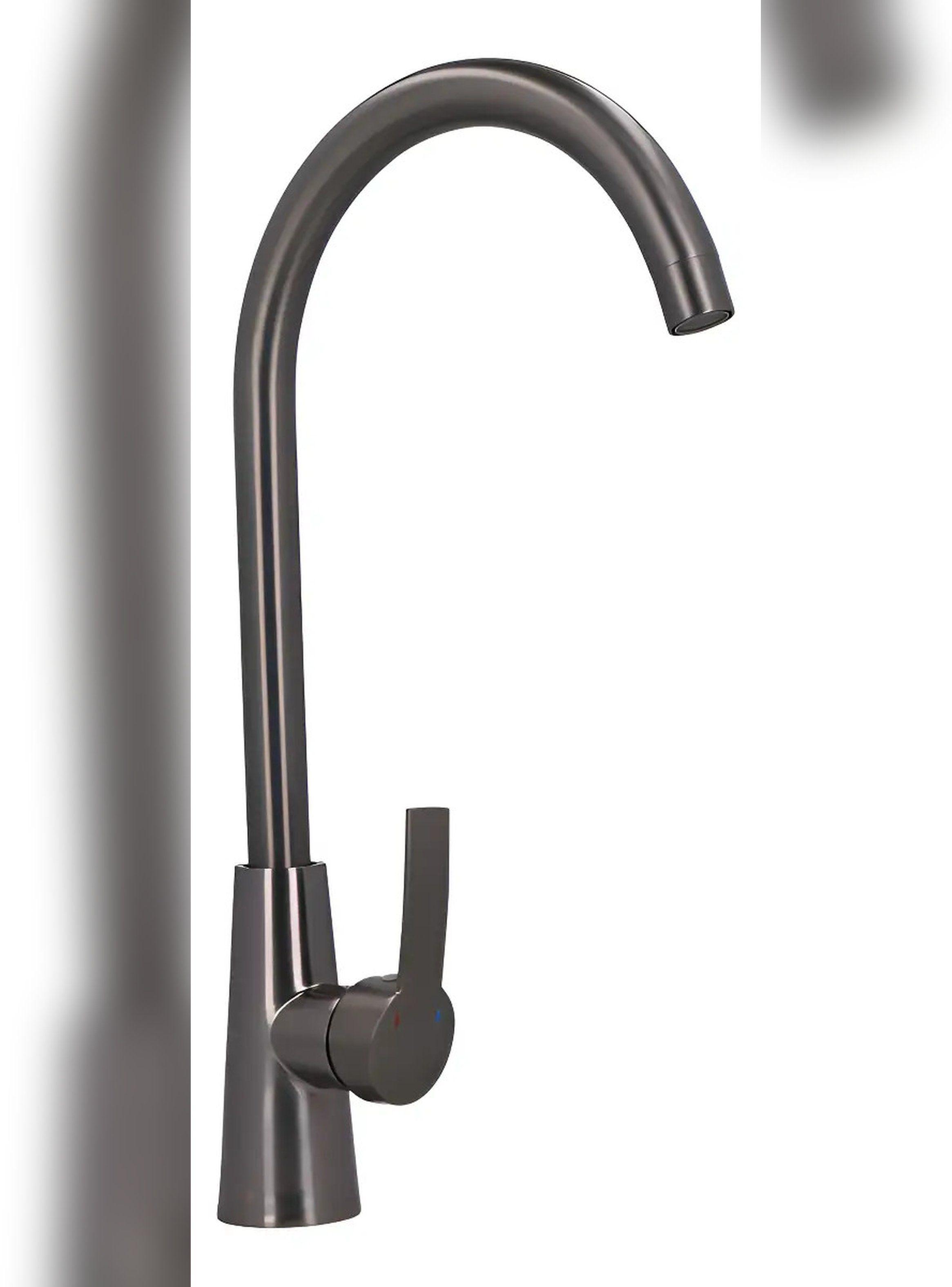Monomando Llave Grifo Lavaplatos Lodino Stretto Grafito-0