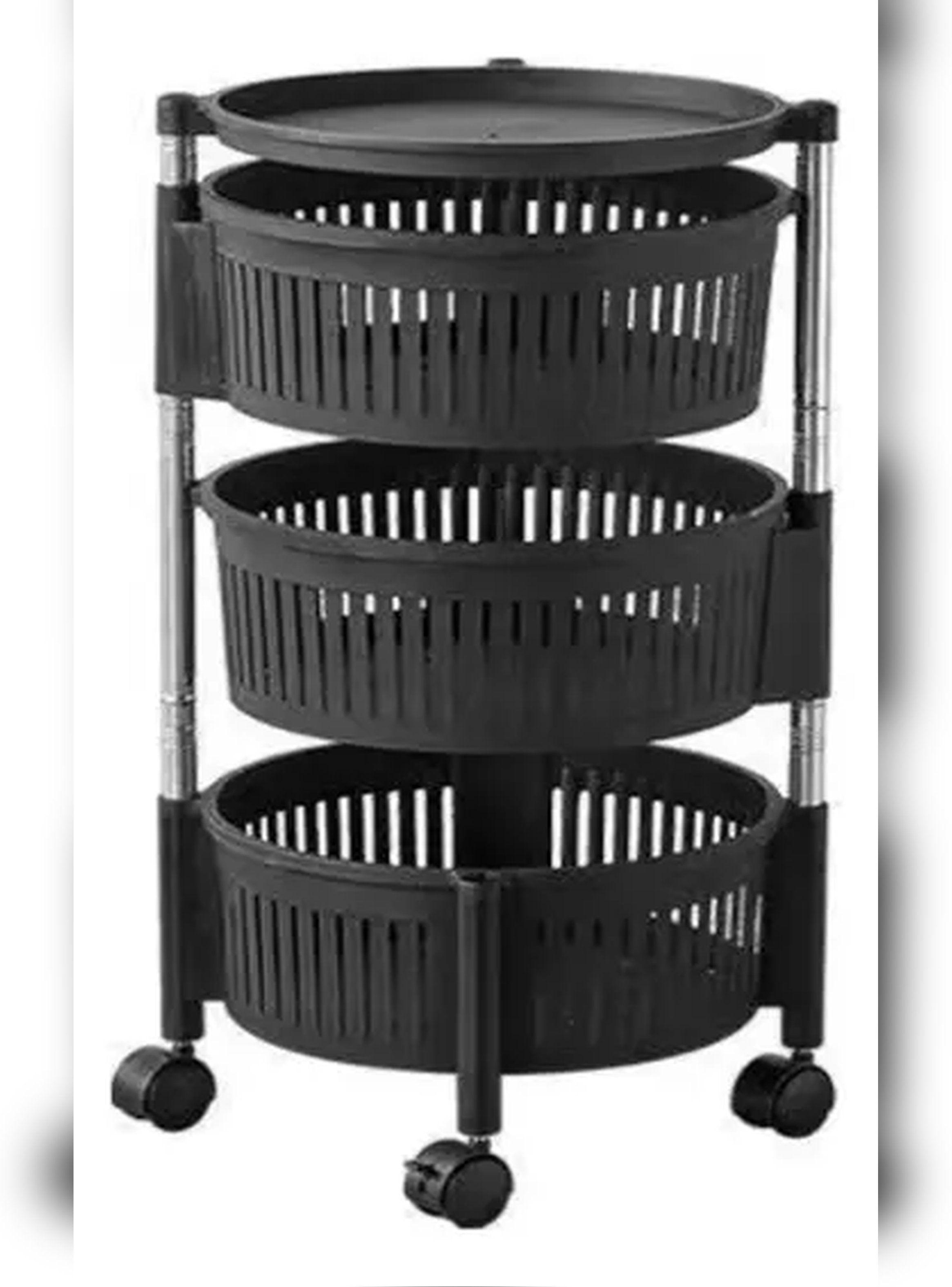 Carrito Organizador Multiuso Verdulero Frutero Con 3 Niveles-2