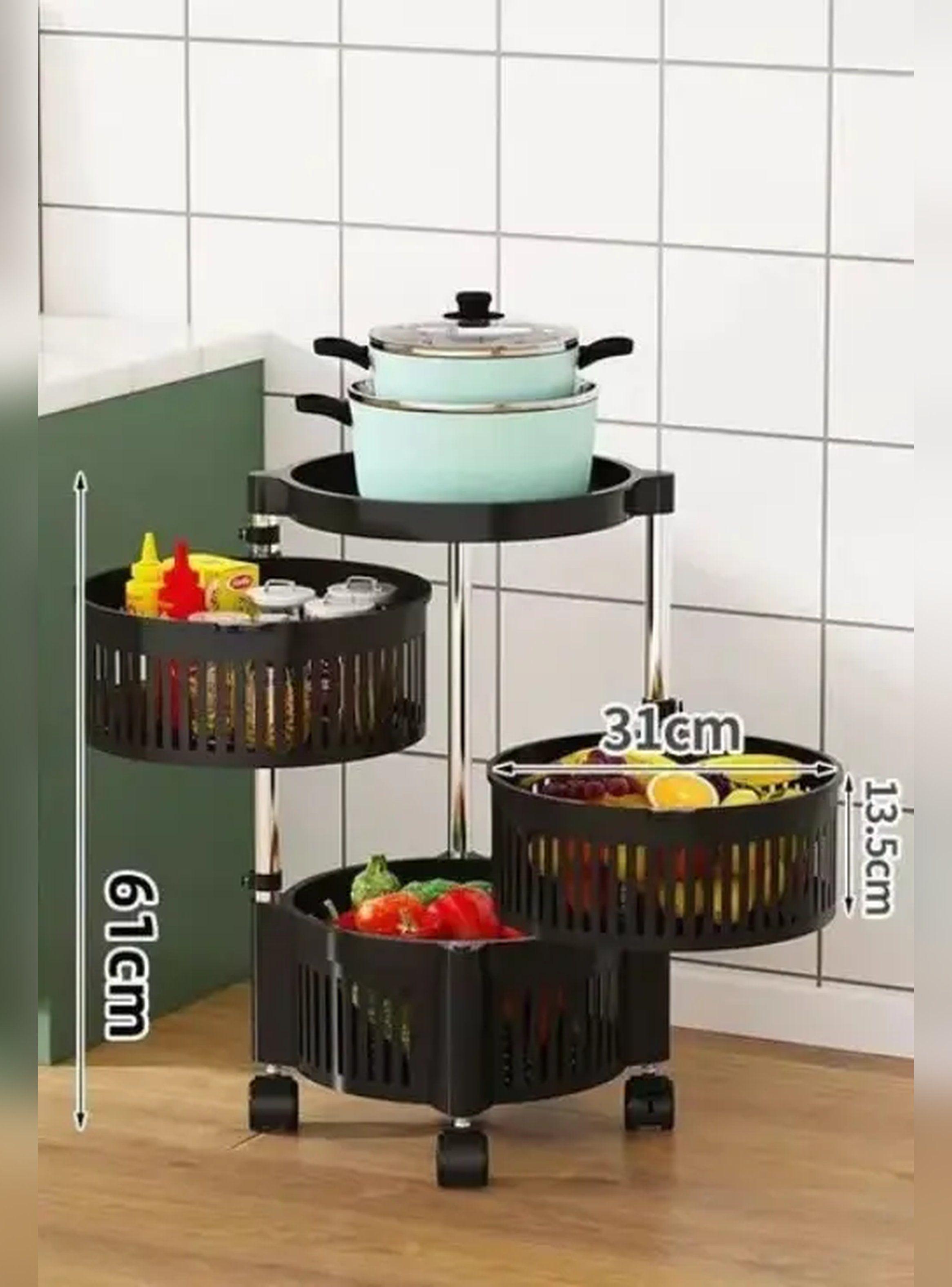 Carrito Organizador Multiuso Verdulero Frutero Con 3 Niveles-9