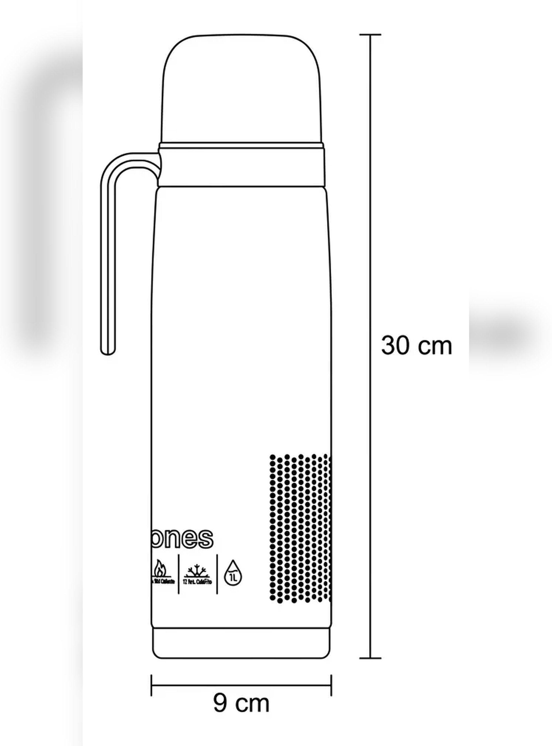 Termo Matero 1 L Acero Inox con Pico Multidireccional Halten-7