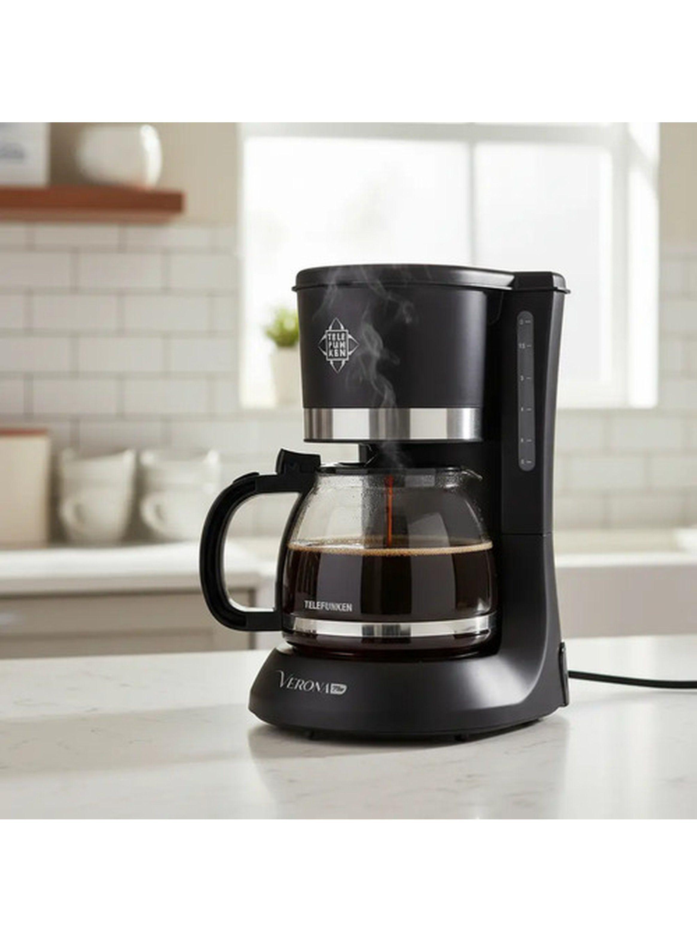 Cafetera Eléctrica 1.2L Telefunken Verona Plus Negra-0