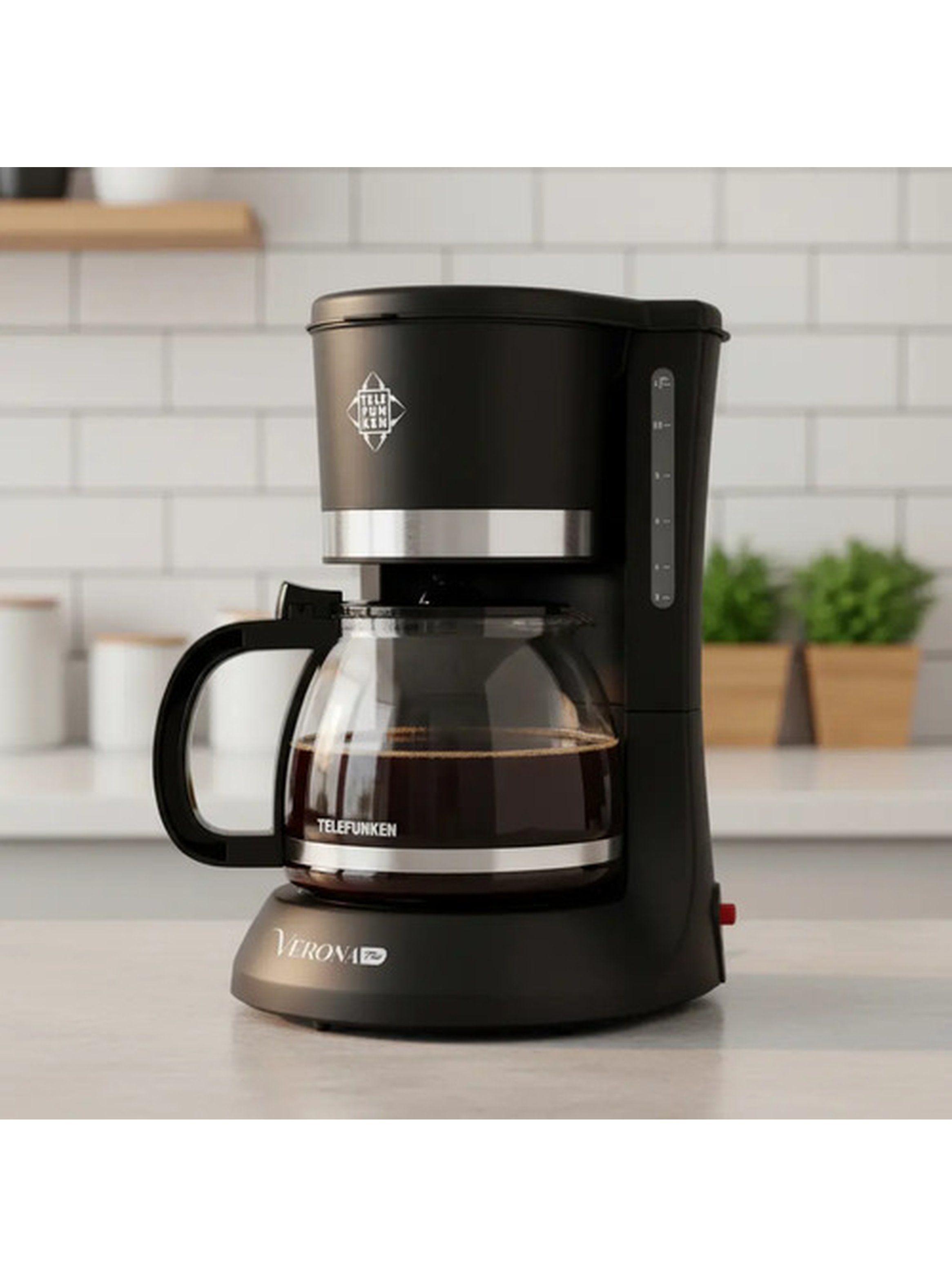 Cafetera Eléctrica 1.2L Telefunken Verona Plus Negra-1