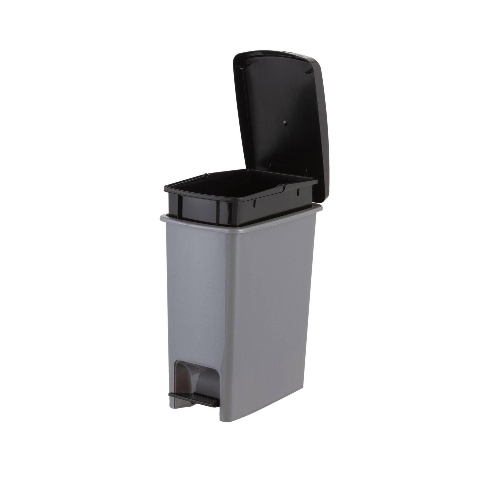 Basurero Antideslizante Con Pedal Modelo Clin 12.5 Litros-2