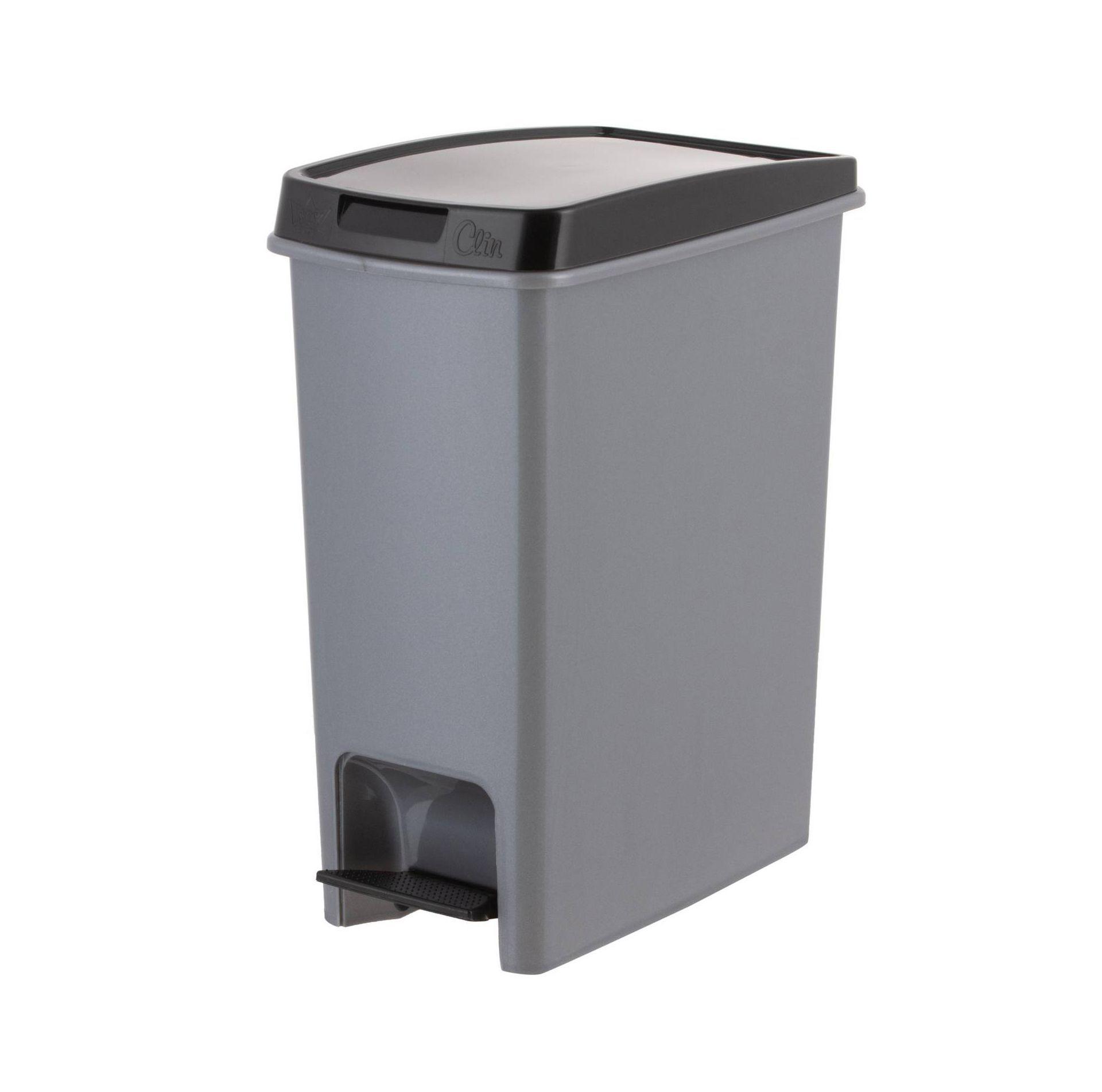Basurero Antideslizante Con Pedal Modelo Clin 12.5 Litros-5