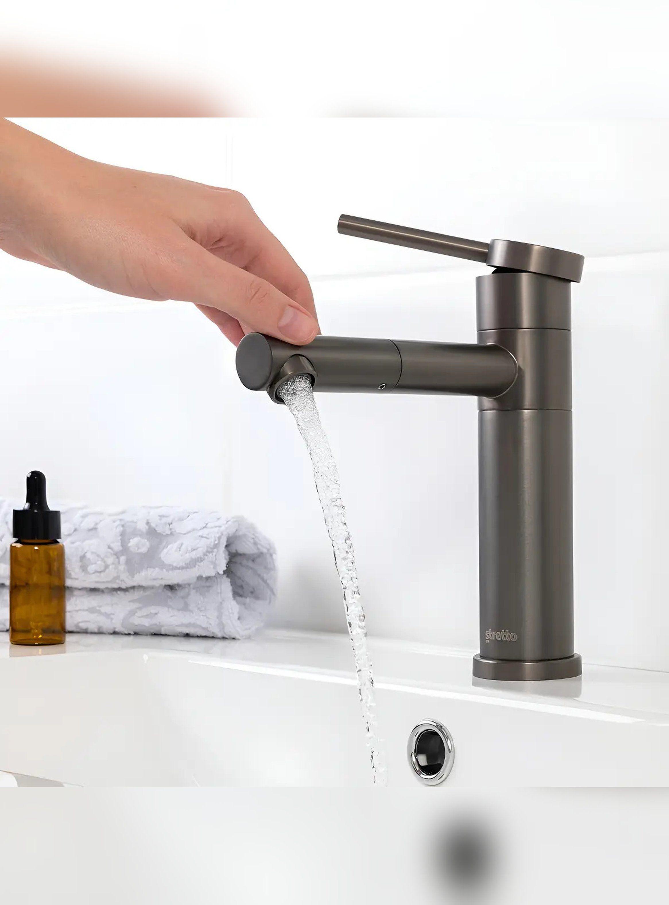 Monomando Llave Grifo Lavamanos Modelo Brienza Marca Stretto-0