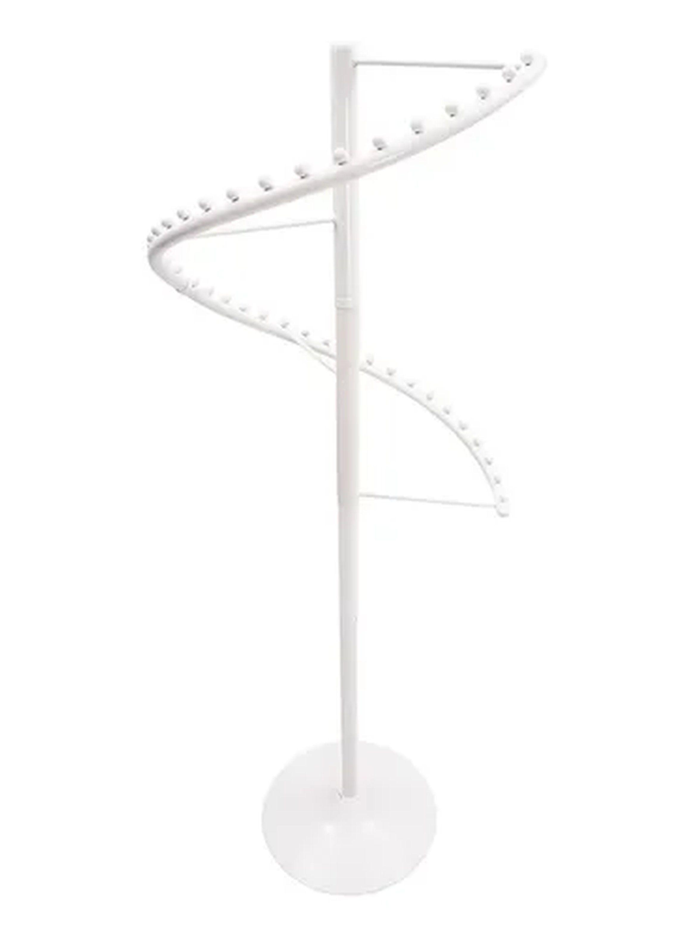 Perchero colgador Exhibidor Espiral Premium Color Blanco-2