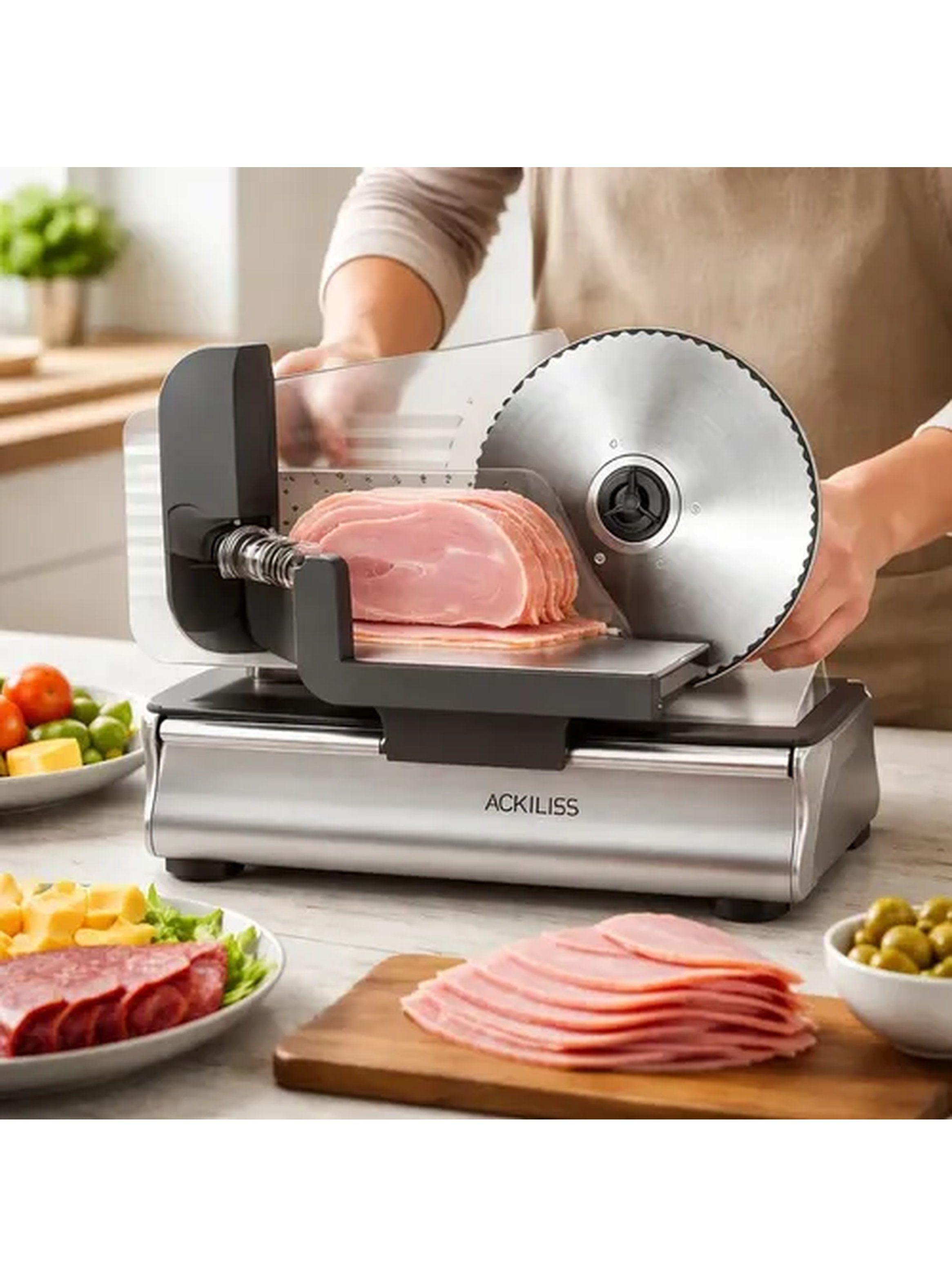 Rebanadora Cortadora De Carne Ackiliss Acero-1