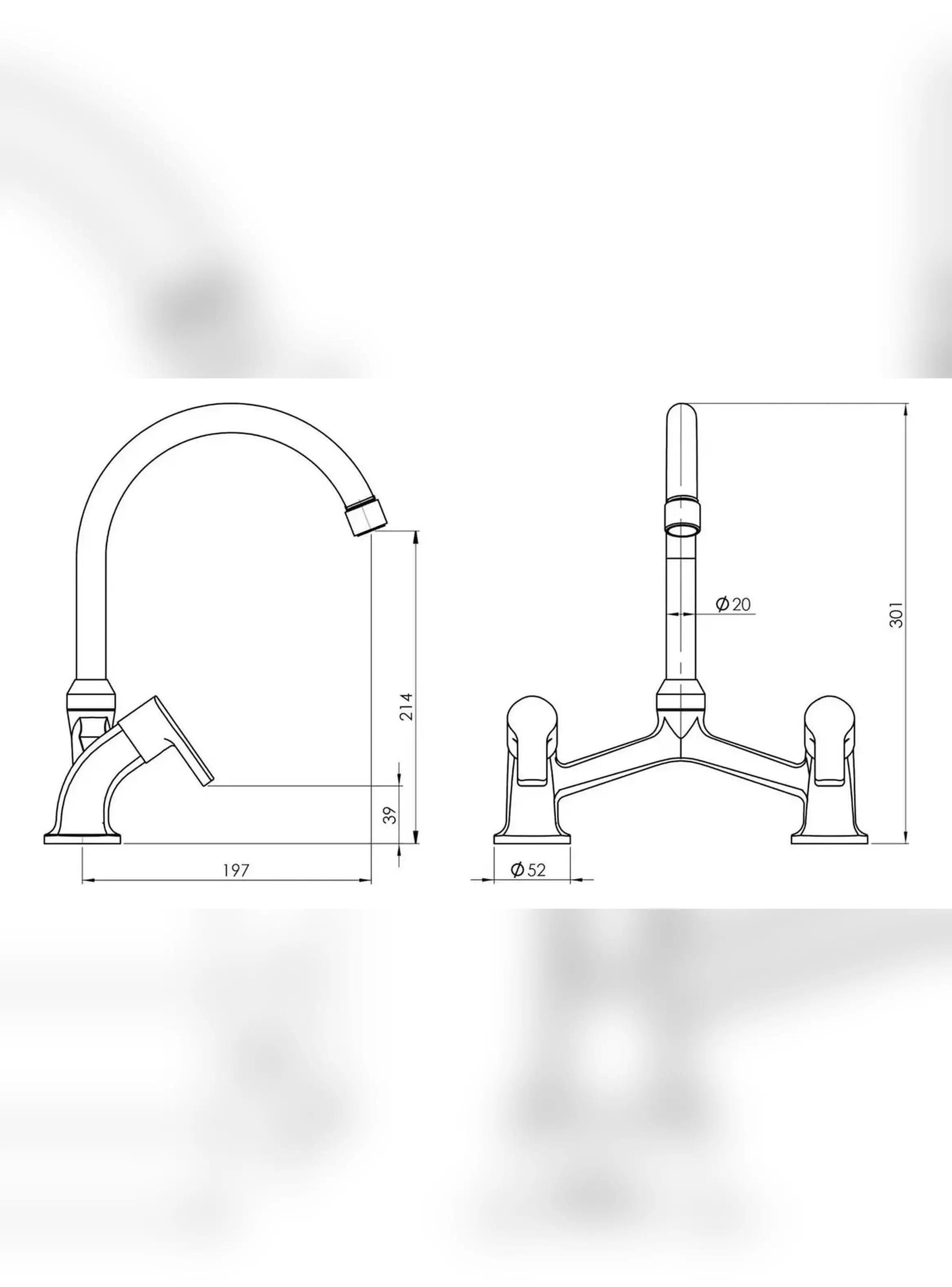 Combinación Llave Grifo Para Lavaplatos Tipo V Bogen Stretto-3
